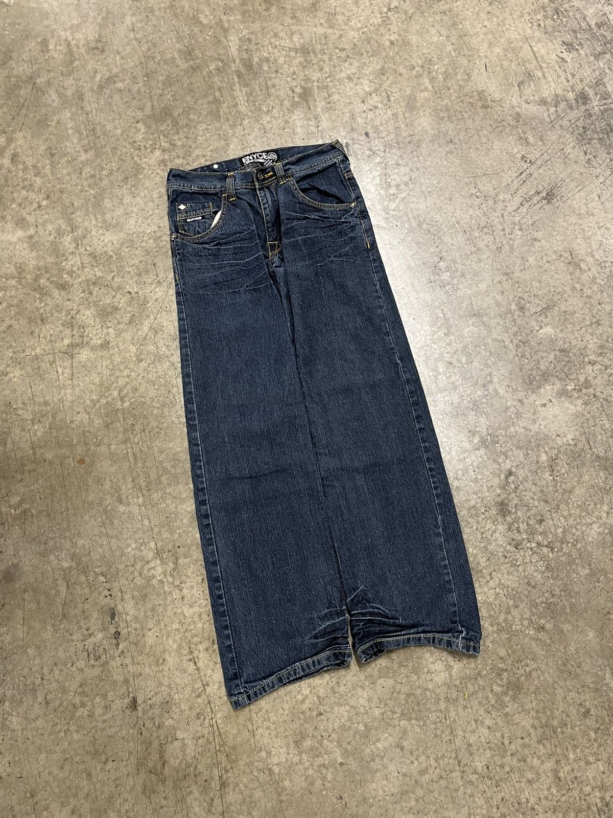 Enyce × Vintage Y2k embroidered baggy fit denim skater streetwear hype Size US 30 / EU 46 - 4 Thumbnail