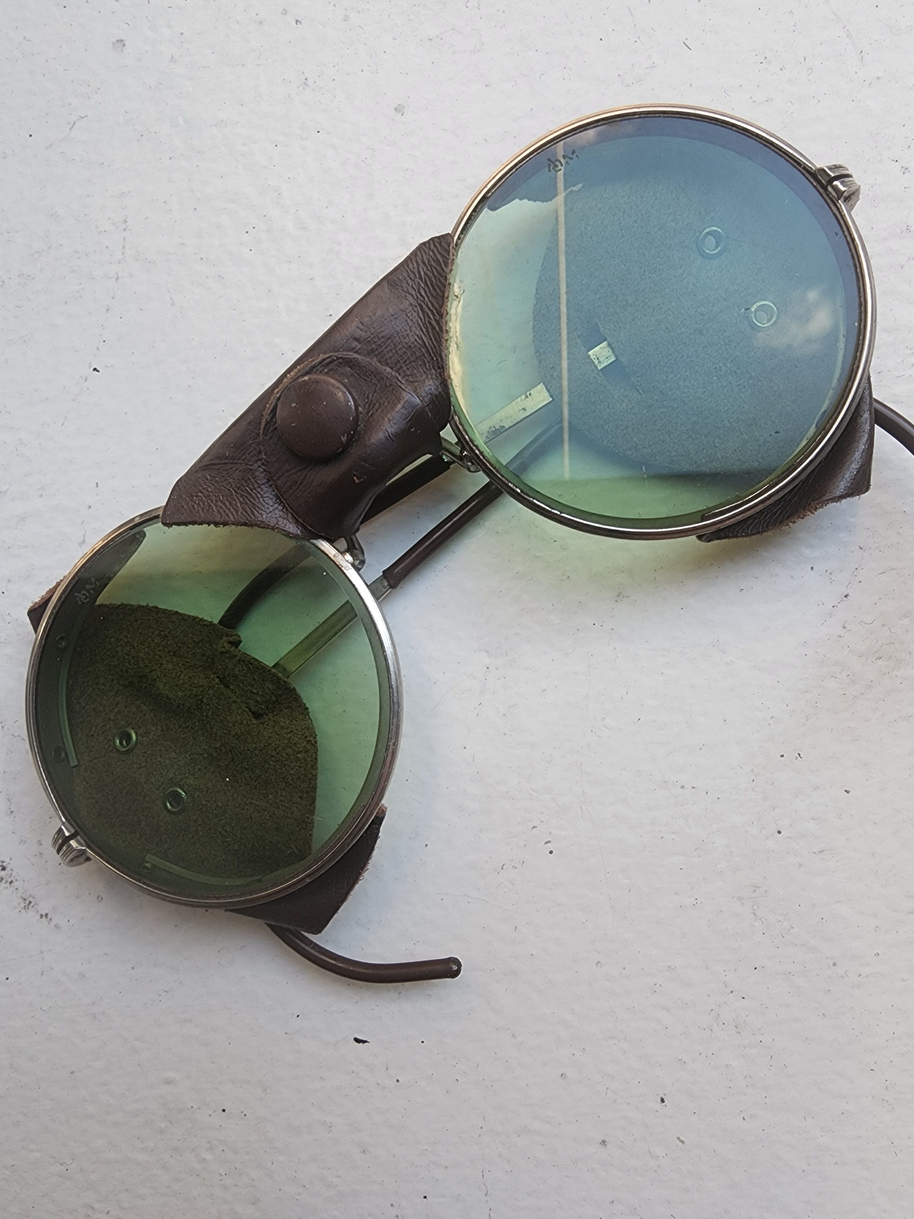 Matsuda VTG WW2 FIGHTER PILOT SUNGLASSES W/ SHIELDS Size ONE SIZE - 2 Thumbnail