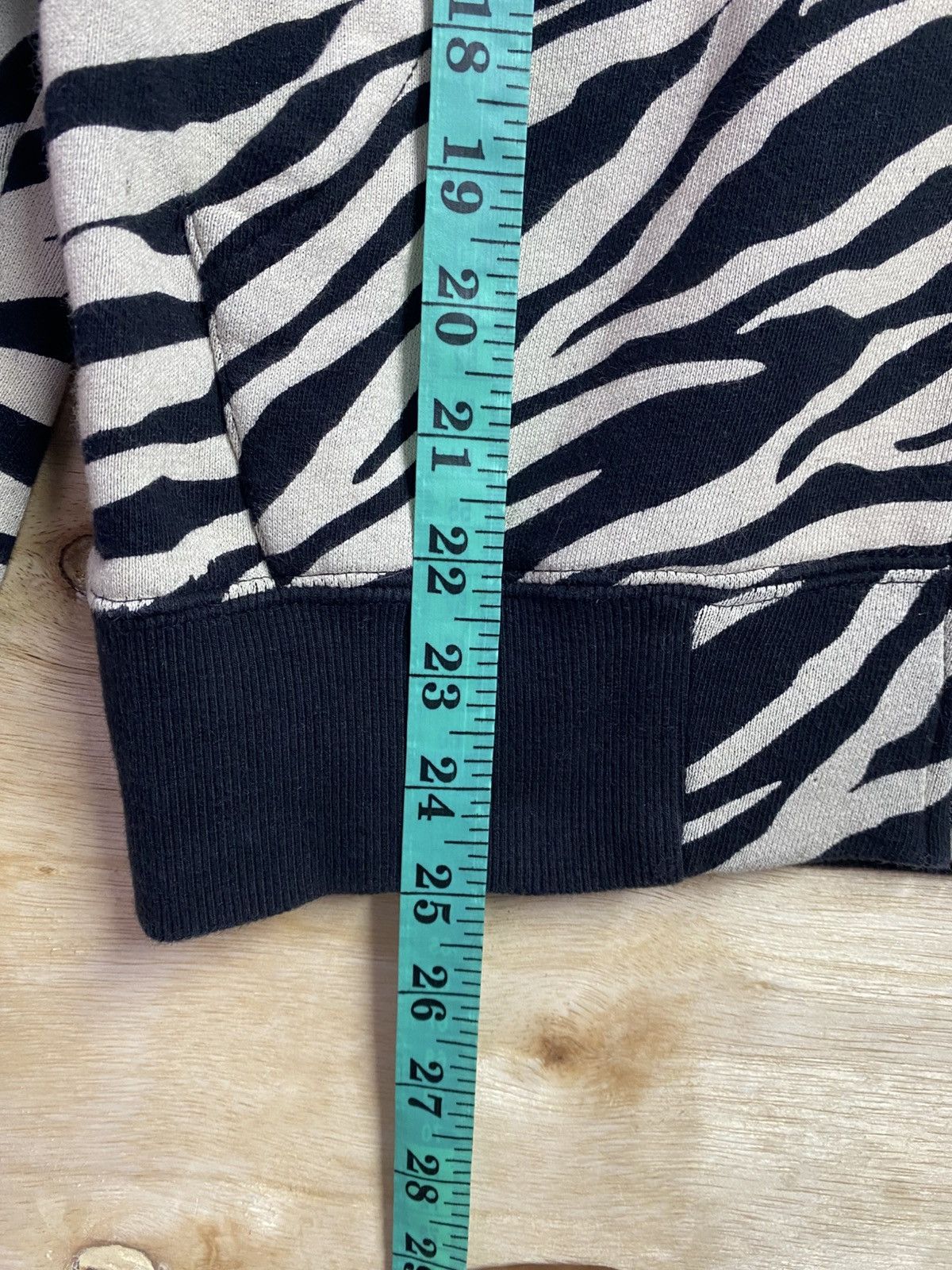 Schott rare Schott N.Y.C. full-zip hoodie with zebra print pattern Size US L / EU 52-54 / 3 - 7 Thumbnail