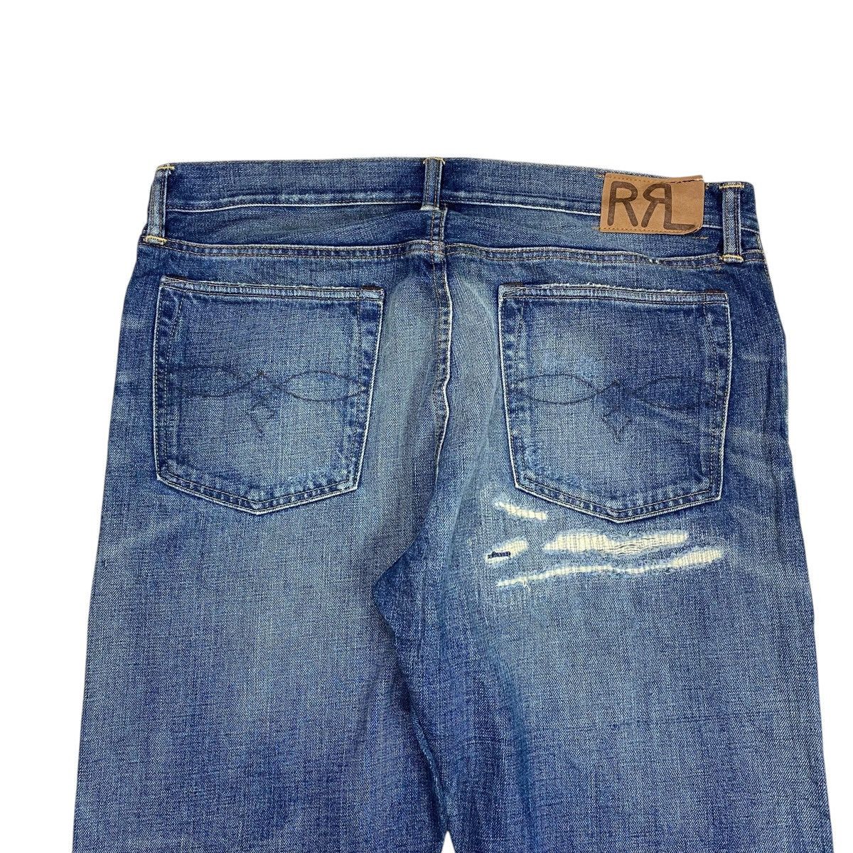 RRL Ralph Lauren RRL Ralph Lauren Distressed Patchwork Denim Pants Size US 36 / EU 52 - 4 Thumbnail