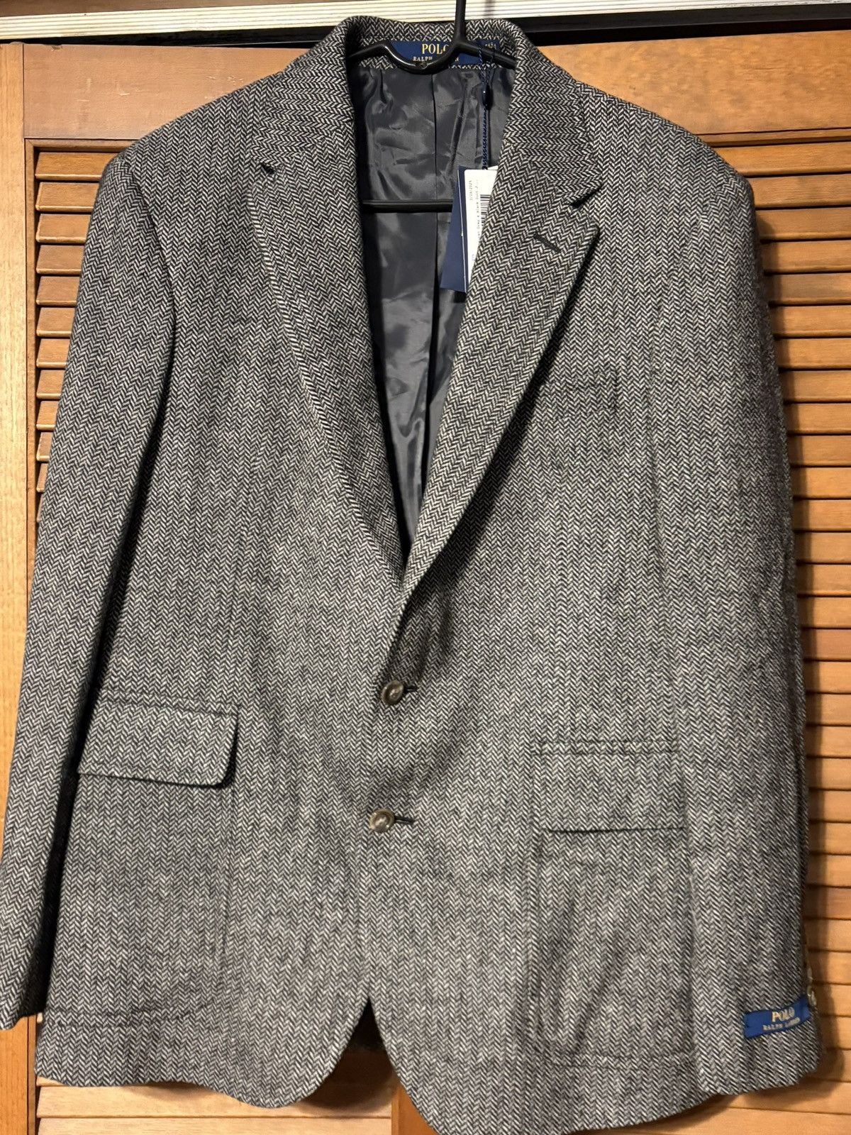 Polo Ralph Lauren $398 NEW POLO RALPH LAUREN Herringbone Tweed Sport Medium Size 38R - 1 Thumbnail