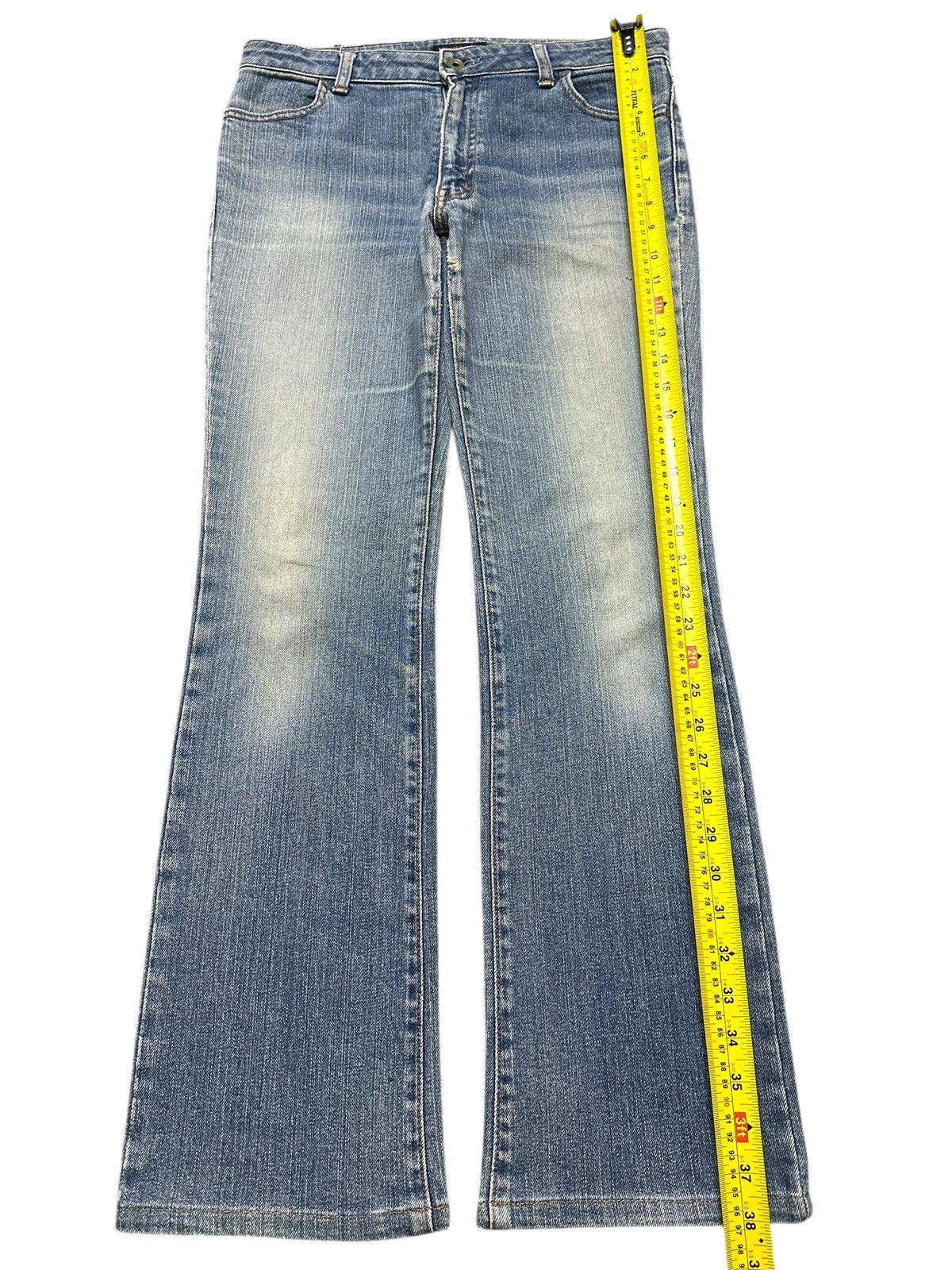 Japanese Brand Vintage Japanese Brand Blue Faded Wash Whisker Style Bootcut Size US 31 - 12 Thumbnail