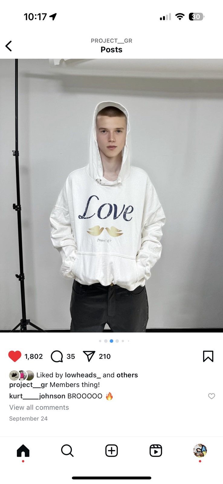 PROJECT G/R Project GR Love Parody Hoodie Size US L / EU 52-54 / 3 - 3 Thumbnail