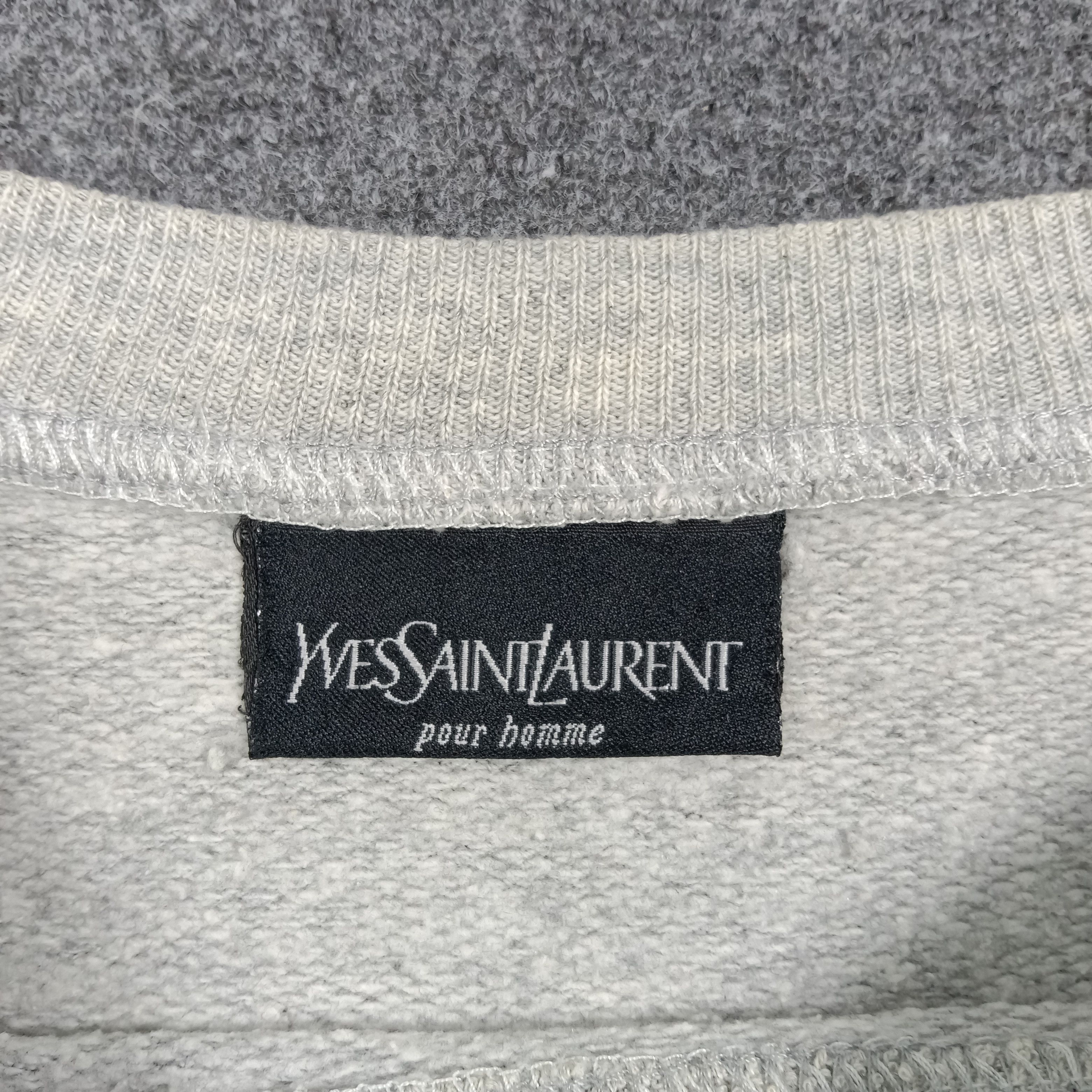 Yves Saint Laurent Yves Saint Laurent Designer Embroidery Sweatshirt C271N20 Size US L / EU 52-54 / 3 - 3 Thumbnail