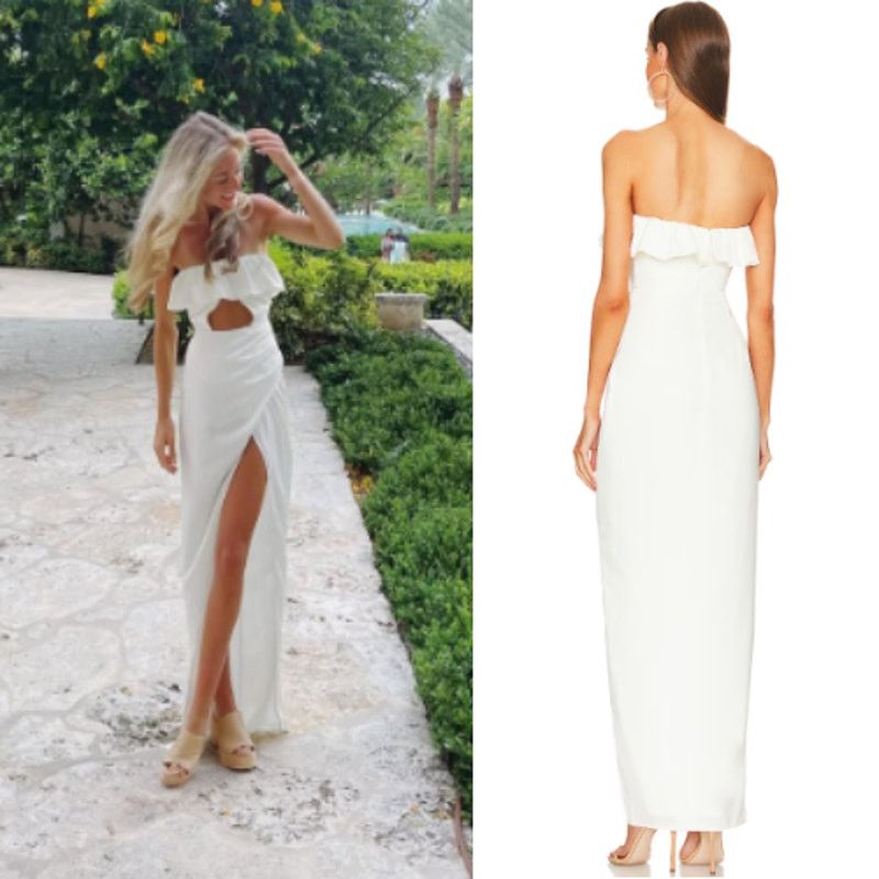 REVOLVE Michael Costello x REVOLVE | NWT Jun Gown in Ivory Maxi XL Size XL / US 12-14 / IT 48-50 - 3 Thumbnail