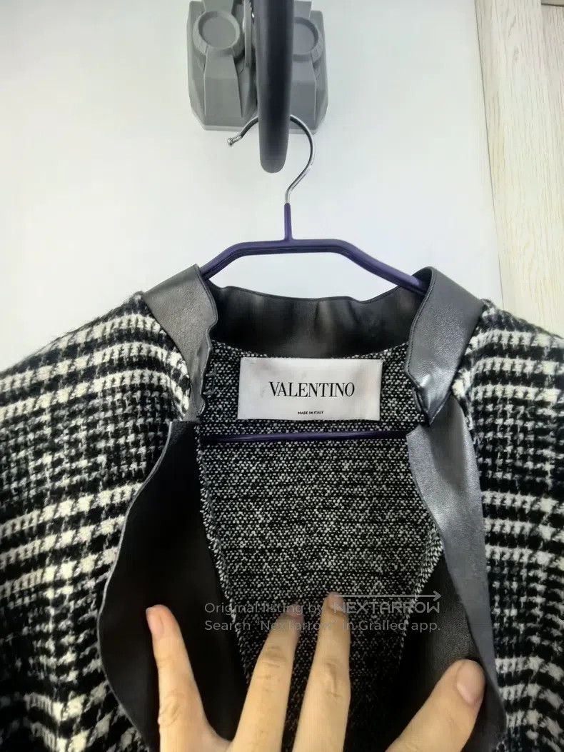 Valentino Valentino Houndstooth coat Size L / US 10 / IT 46 - 3 Thumbnail