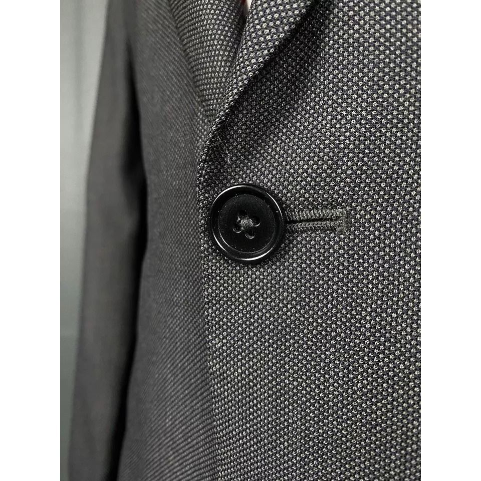 Armani Collezioni Armani Collezioni Men's Gray Wool Blazer Sportcoat Jacket Si Size 50R - 7 Thumbnail