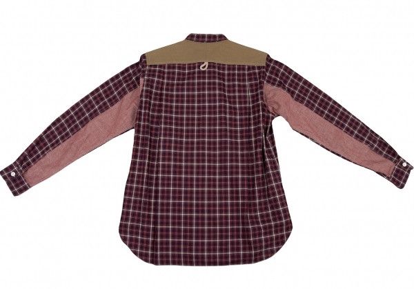 Junya Watanabe Shirt Paneled Check Switch Long Sleeve Red Size US XS / EU 42 / 0 - 9 Thumbnail