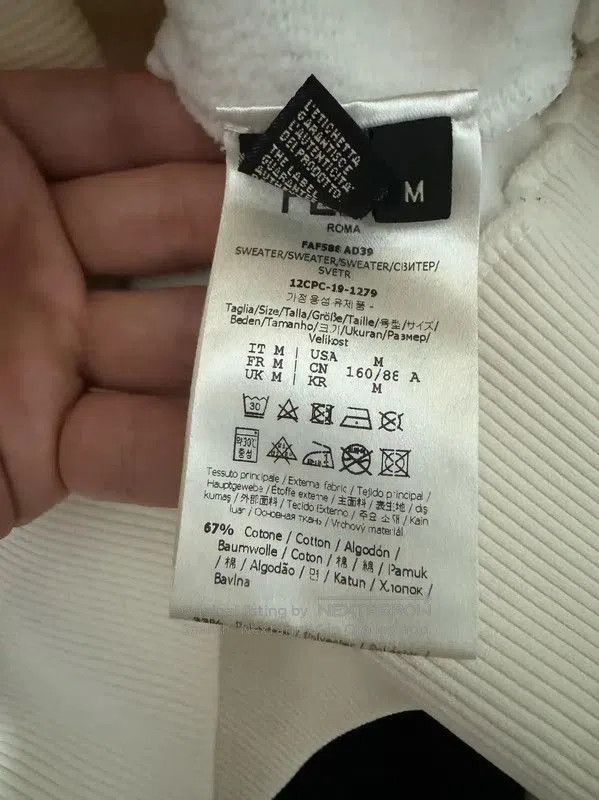 Fendi Fendi Color Block Embroidered Cotton Hoodie . Size US M / EU 48-50 / 2 - 4 Thumbnail