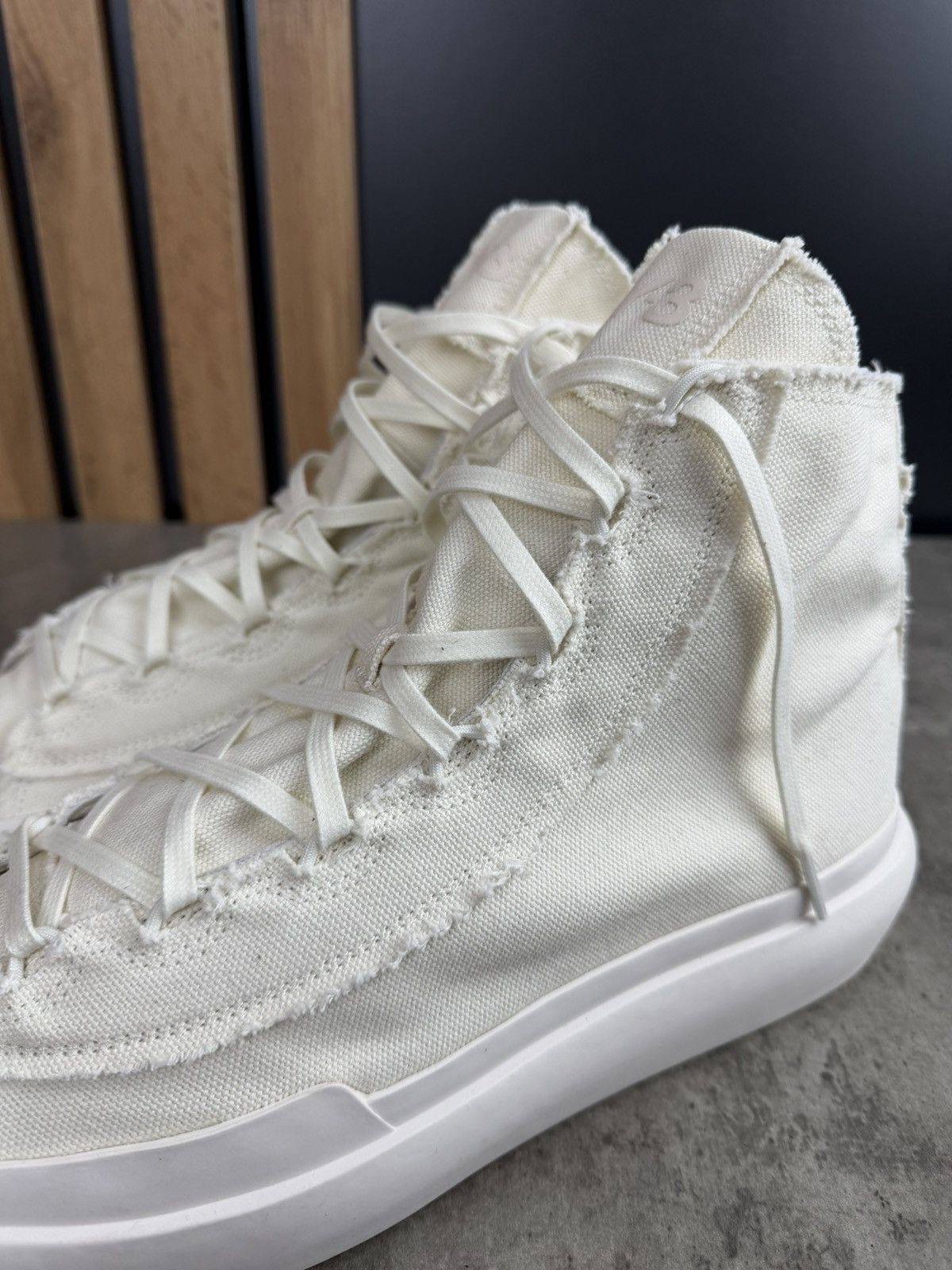 Adidas Adidas Y-3 Nizza High Off White Sneakers Size US 10.5 Size US 10.5 / EU 43-44 - 2 Thumbnail