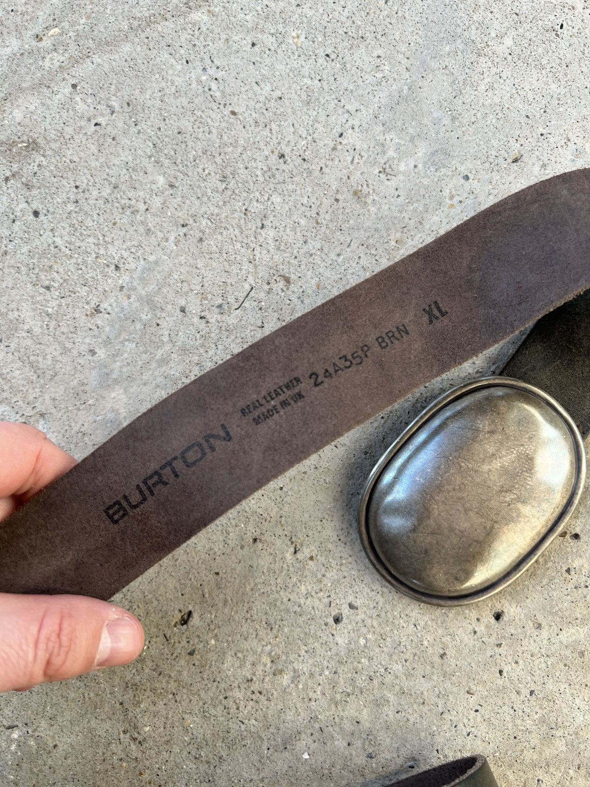 Burton Burton Leather Belt Size XL Size 36 - 5 Thumbnail