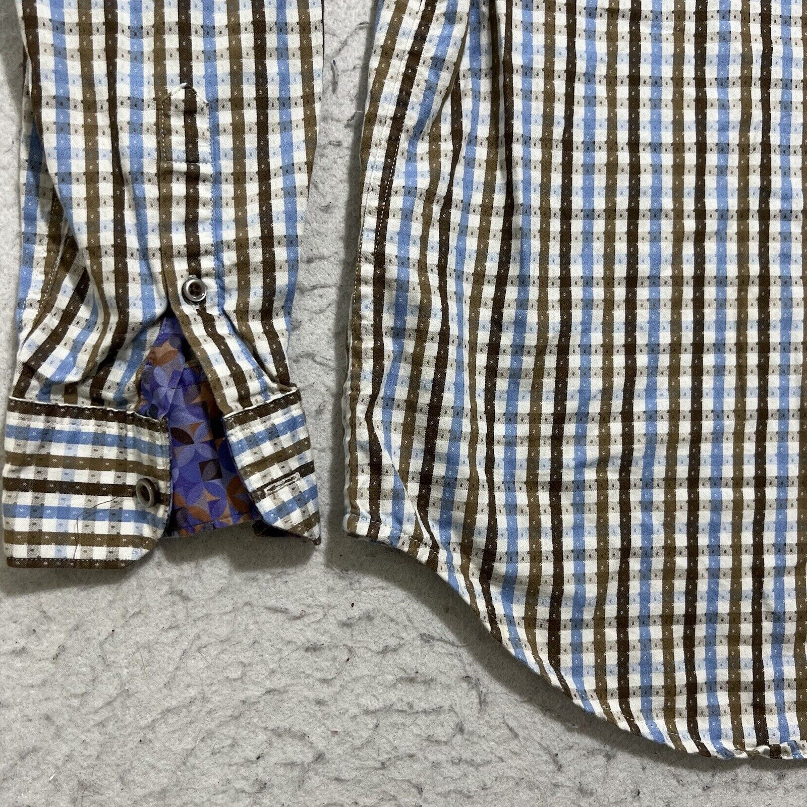 Robert Graham Robert Graham Classic Fit Button Down Shirt Blue Striped Size US XL / EU 56 / 4 - 6 Thumbnail