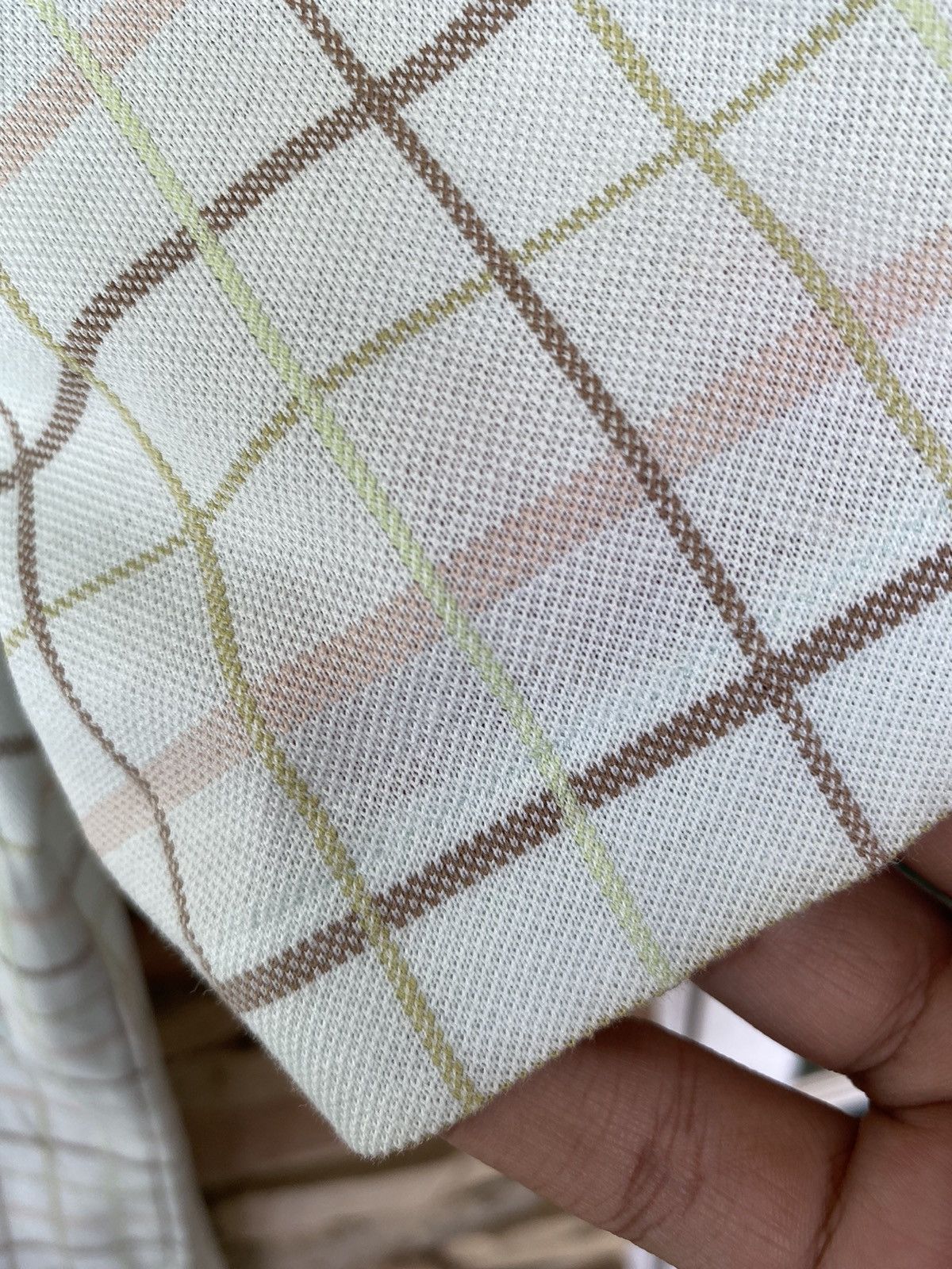 Vintage Rare Vintage Burberry London Checkered Single Stitch Polos Size US M / EU 48-50 / 2 - 9 Thumbnail