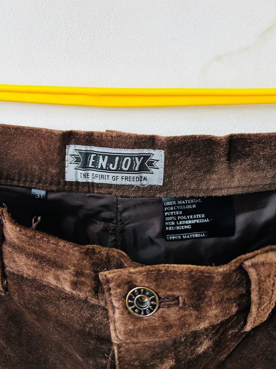Enjoi Enjoy leather pants #186 Size US 31 - 2 Thumbnail