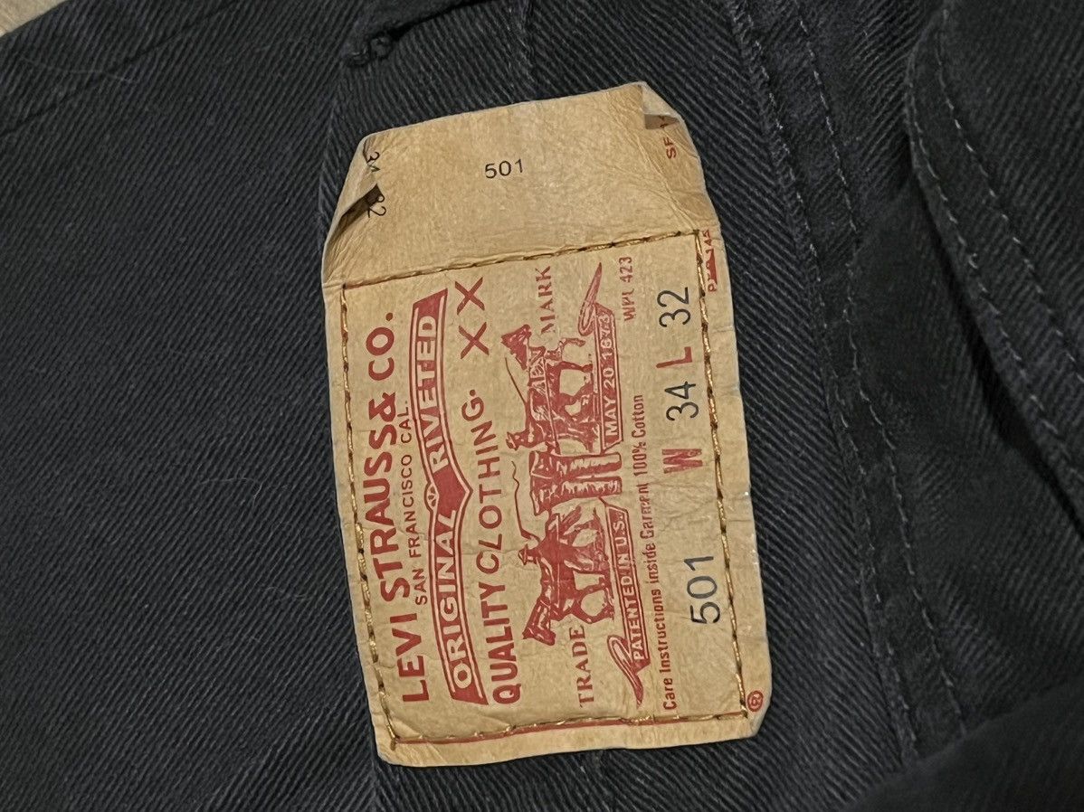 Levi's × Vintage Vintage 90s Levis 501 Jeans Faded Black made in usa Size US 34 / EU 50 - 6 Thumbnail