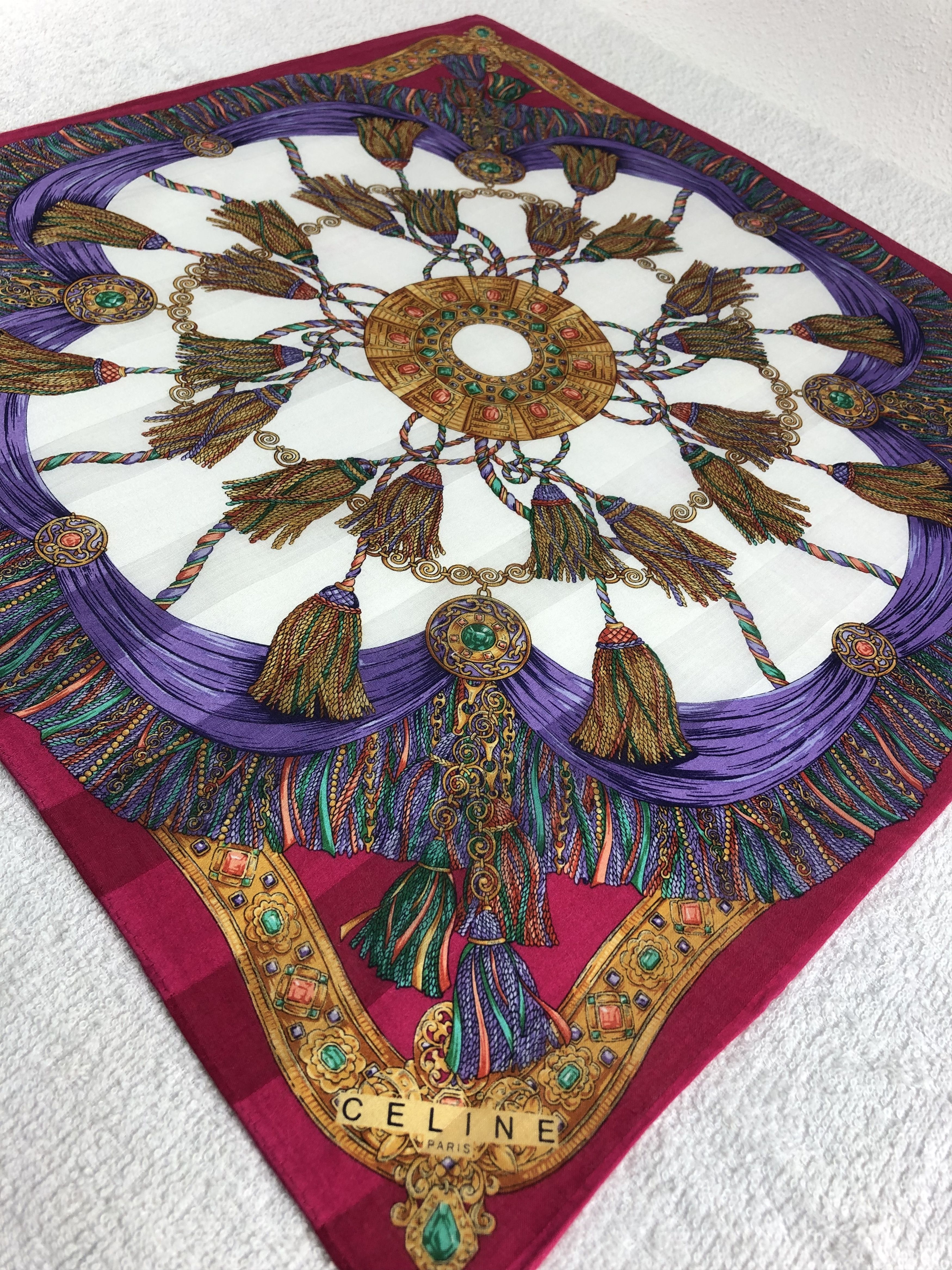 Celine Celine Handkerchief / Bandana / Neckerchief C277 Size ONE SIZE - 4 Thumbnail