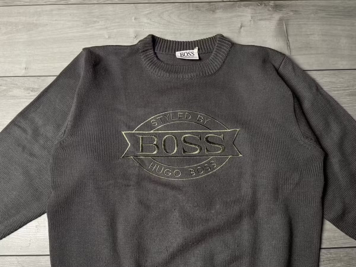 Hugo Boss Hugo boss sweater knit embroidered logo size XLarge Size US XL / EU 56 / 4 - 2 Thumbnail