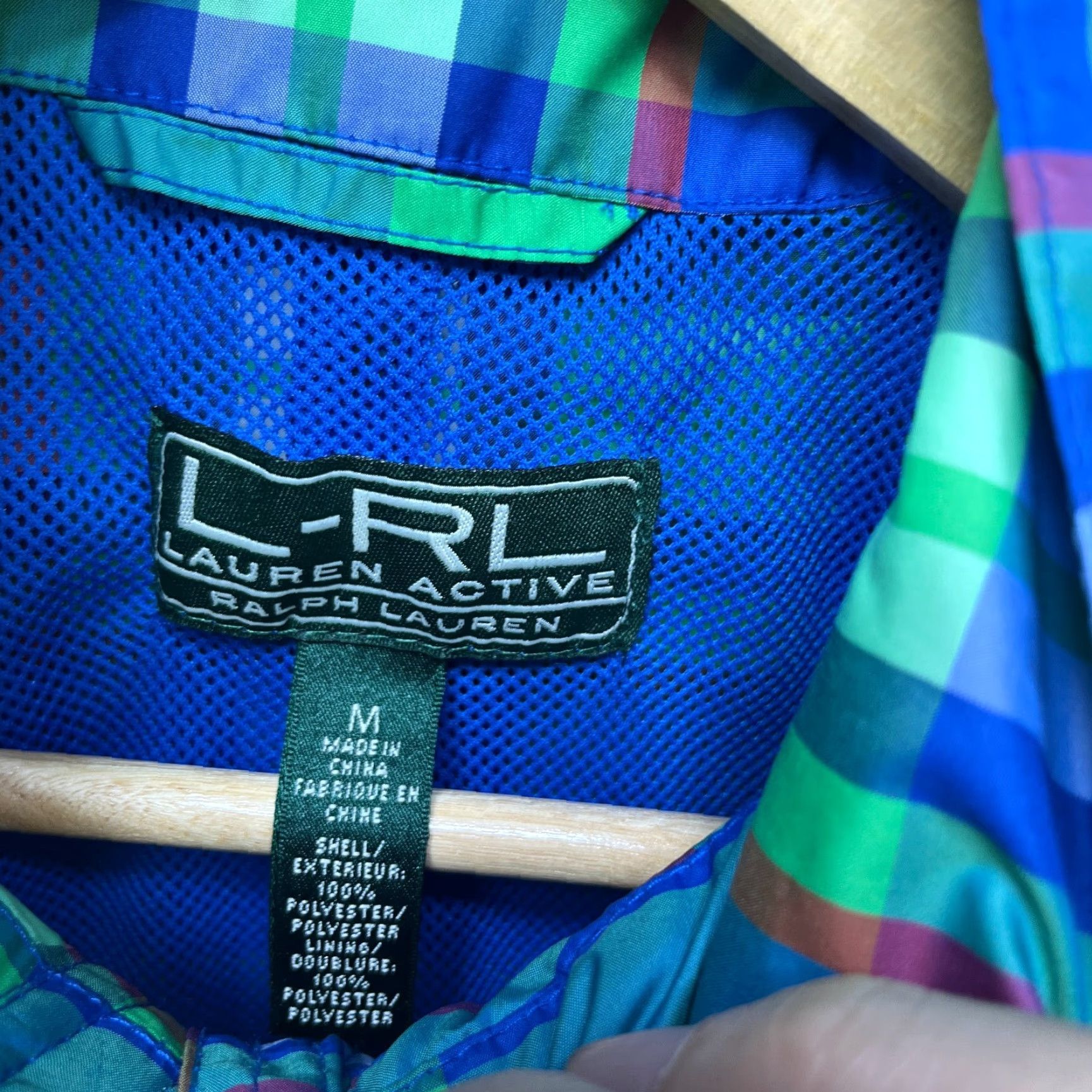 Ralph Lauren VINTAGE Ralph Lauren Plaid Windbreaker Jacket Womens M Green Size M / US 6-8 / IT 42-44 - 6 Thumbnail