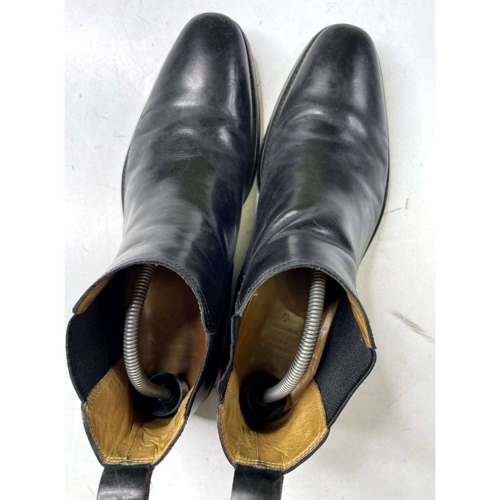 Vintage john white Chelsea Boots Black Leather Dealer Boots US 9 UK 8 EU 42 Made England Boots Men Size US 9 / EU 42 - 6 Thumbnail