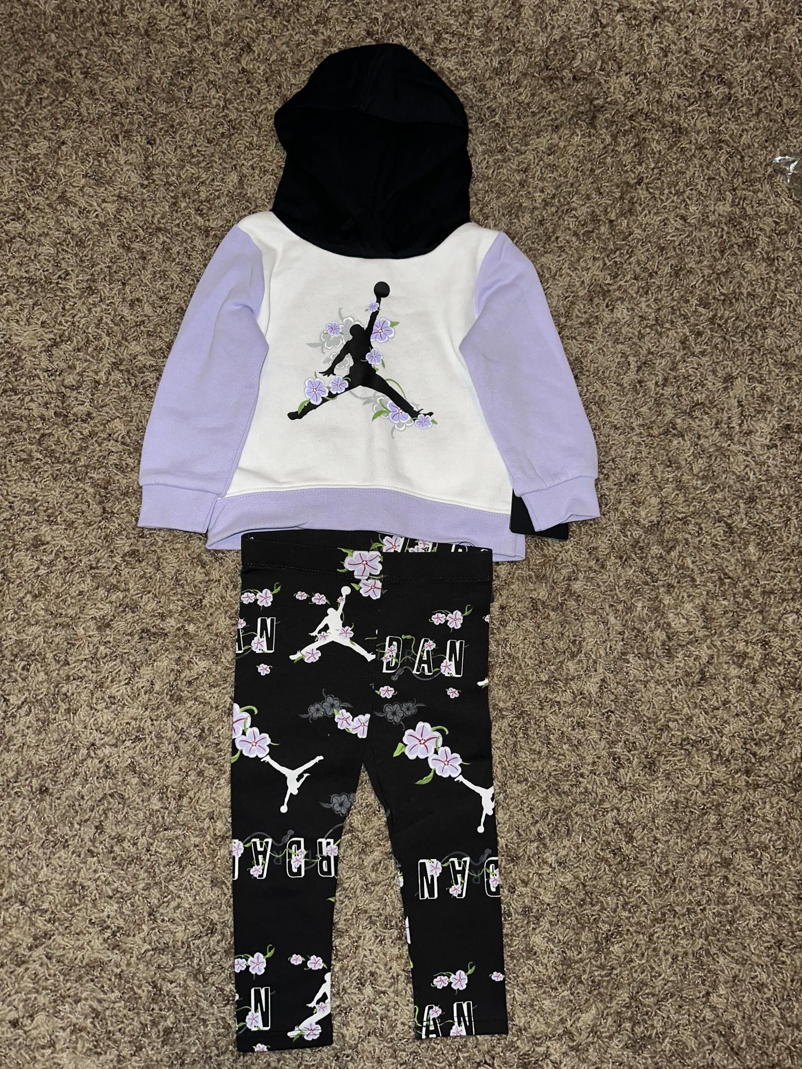 Jordan Infant (Girl’s) Air Garden Pullover Hoodie And Leggings Set