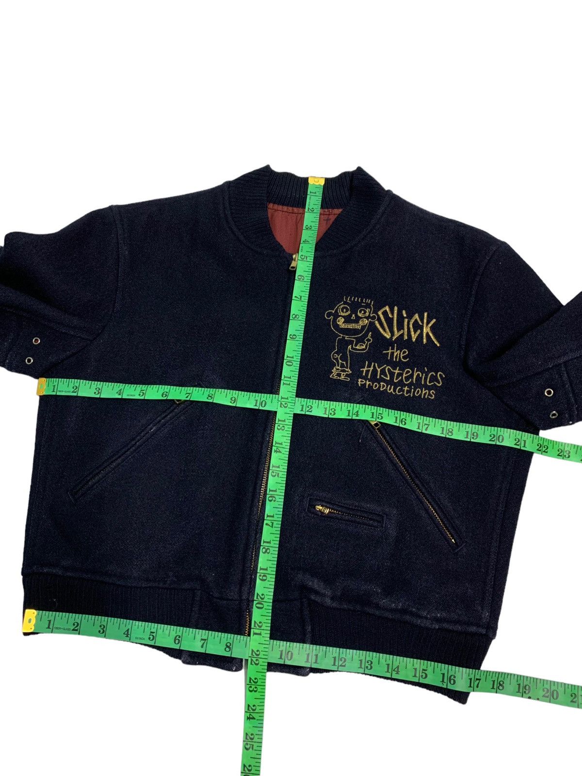 Hysteric Glamour 🔥 Vintage 90s Hysterics Glamour Bomber Wool Jacket Size US S / EU 44-46 / 1 - 19 Thumbnail