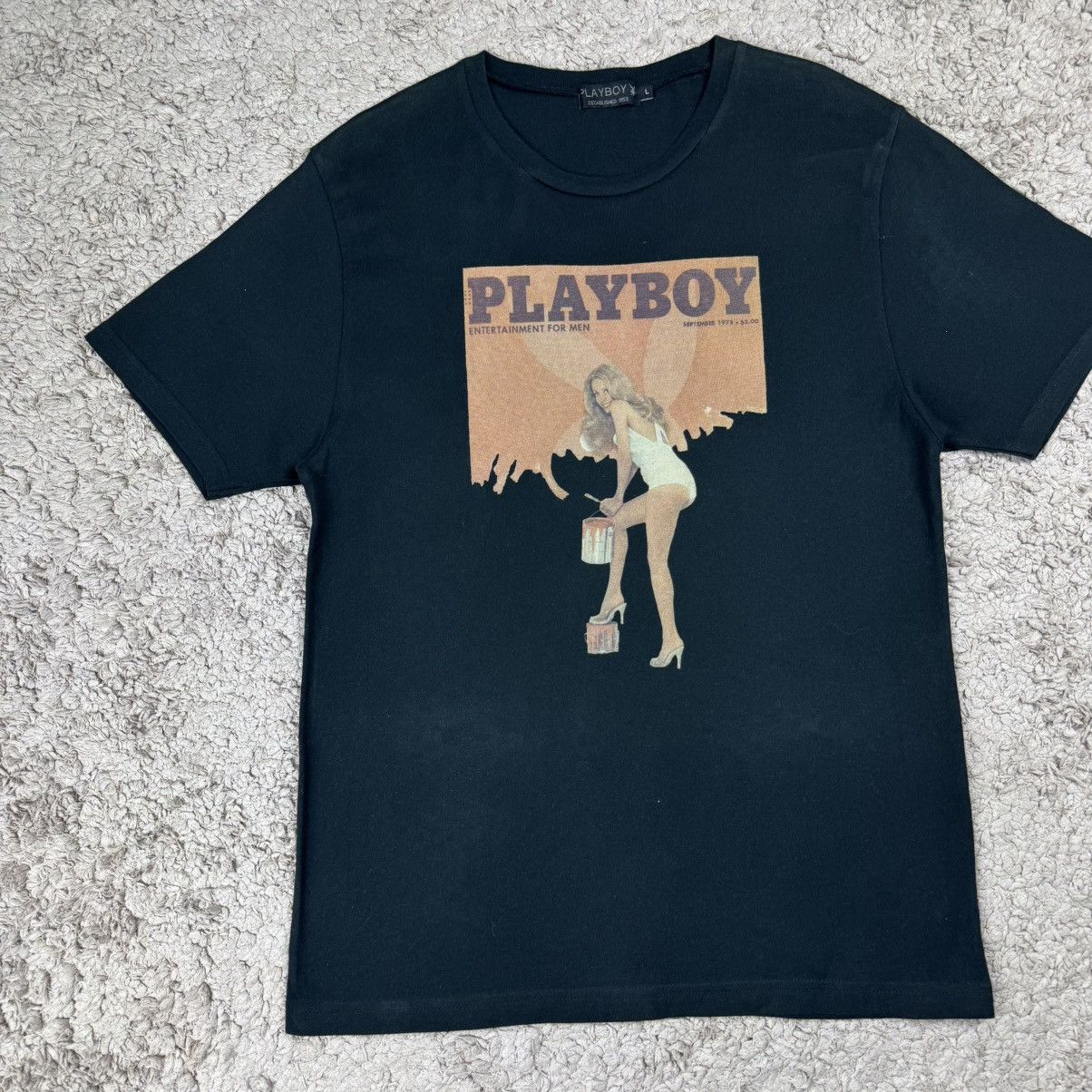 Playboy Vintage Playboy Magazine Sue Paul T-shirt Size US L / EU 52-54 / 3 - 3 Thumbnail