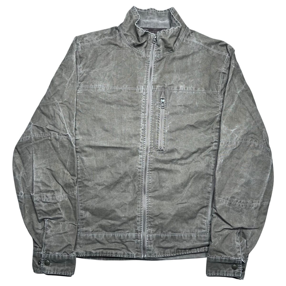 Kuhl Kuhl Mens Burr Vintage Patina Dye Canvas Fleece Lined Jacket Size US XL / EU 56 / 4 - 1 Thumbnail