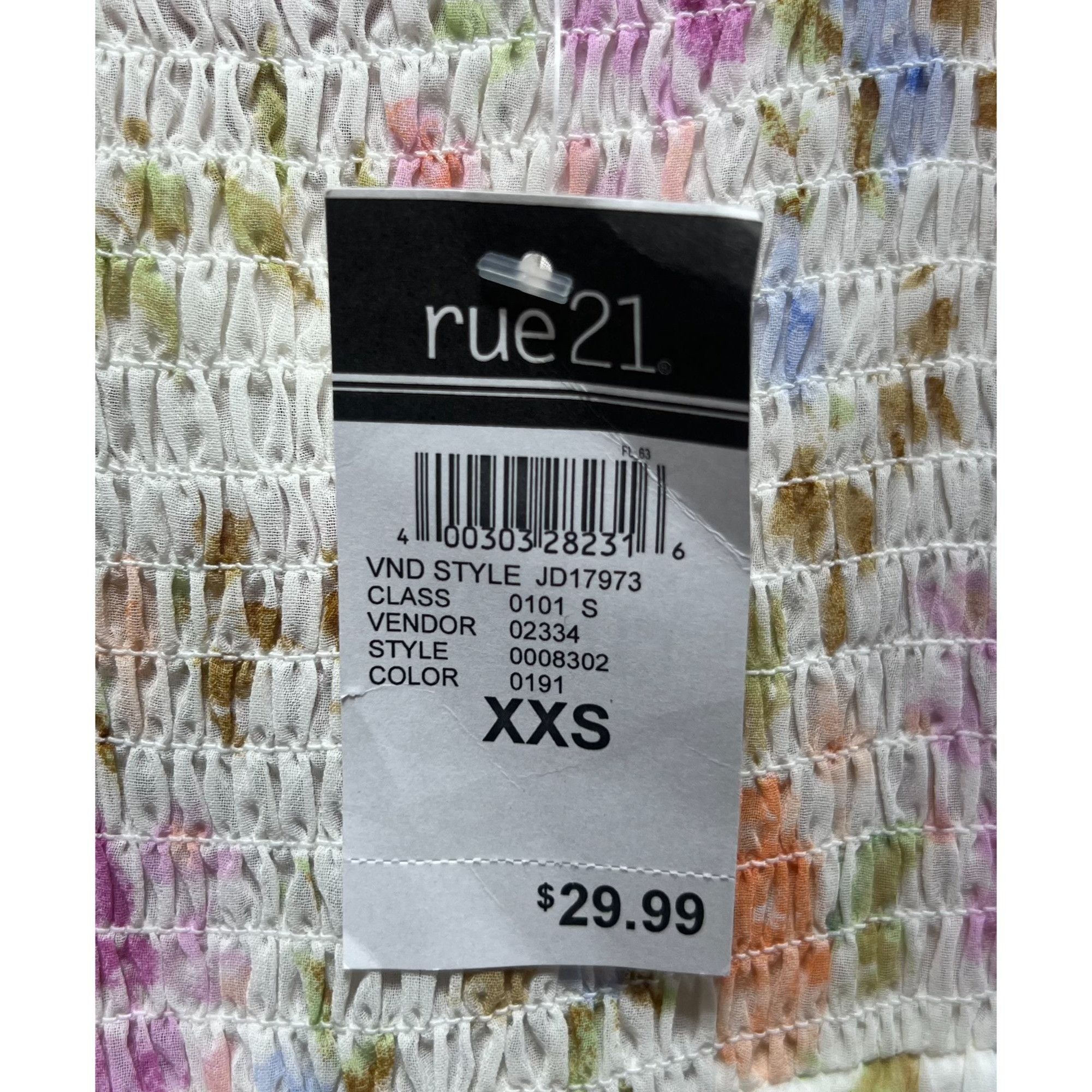 rue21 Rue 21 - Women's Summer Sleeveless High Low Hem Ruffle Flora Size XXS / US 00 / IT 34 - 7 Thumbnail