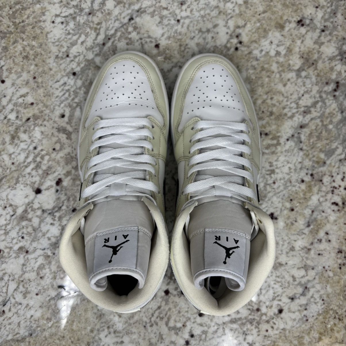 Jordan Brand Size 10W/8.5M - Jordan 1 Mid Coconut Milk Wmn CLEAN No Box Size US 10 / IT 40 - 6 Thumbnail