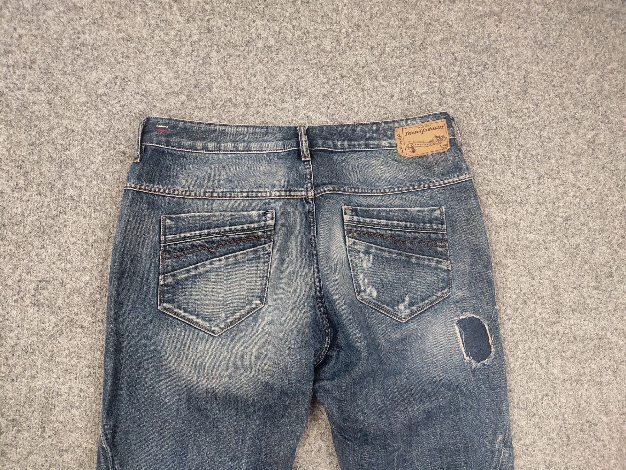 Diesel Diesel fayza relaxed low waist Distressed Denim Blue Jeans Size US 32 / EU 48 - 8 Thumbnail