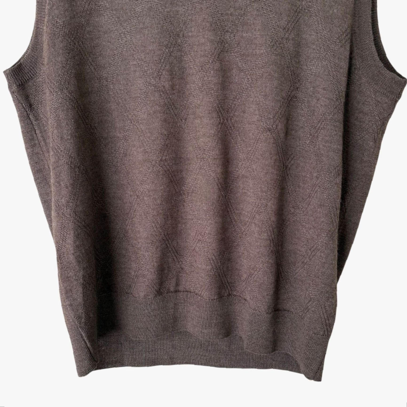 Club Room VINTAGE Club Room Men’s Merino Wool Sweater Vest Brown Medium Preppy Golf Casual Size US M / EU 48-50 / 2 - 6 Thumbnail