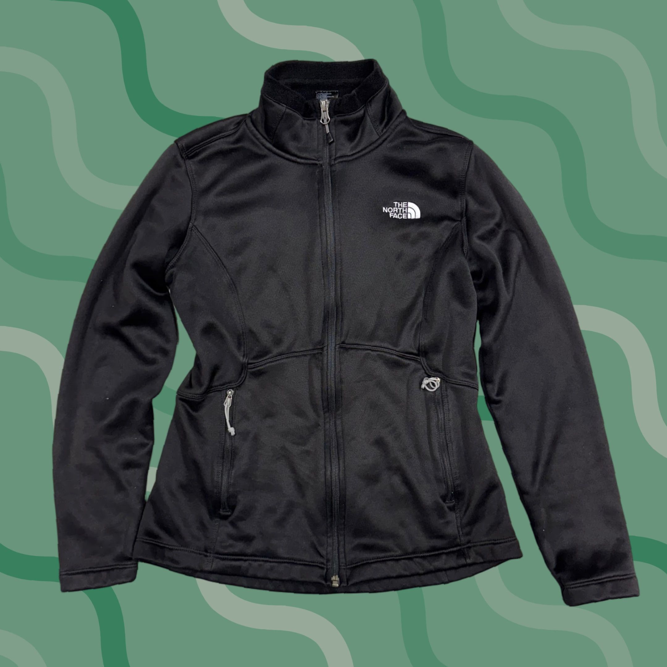 The North Face The North Face Jacket Womens Small Black Full Zip Softshell Lined Size S / US 4 / IT 40 - 1 Thumbnail