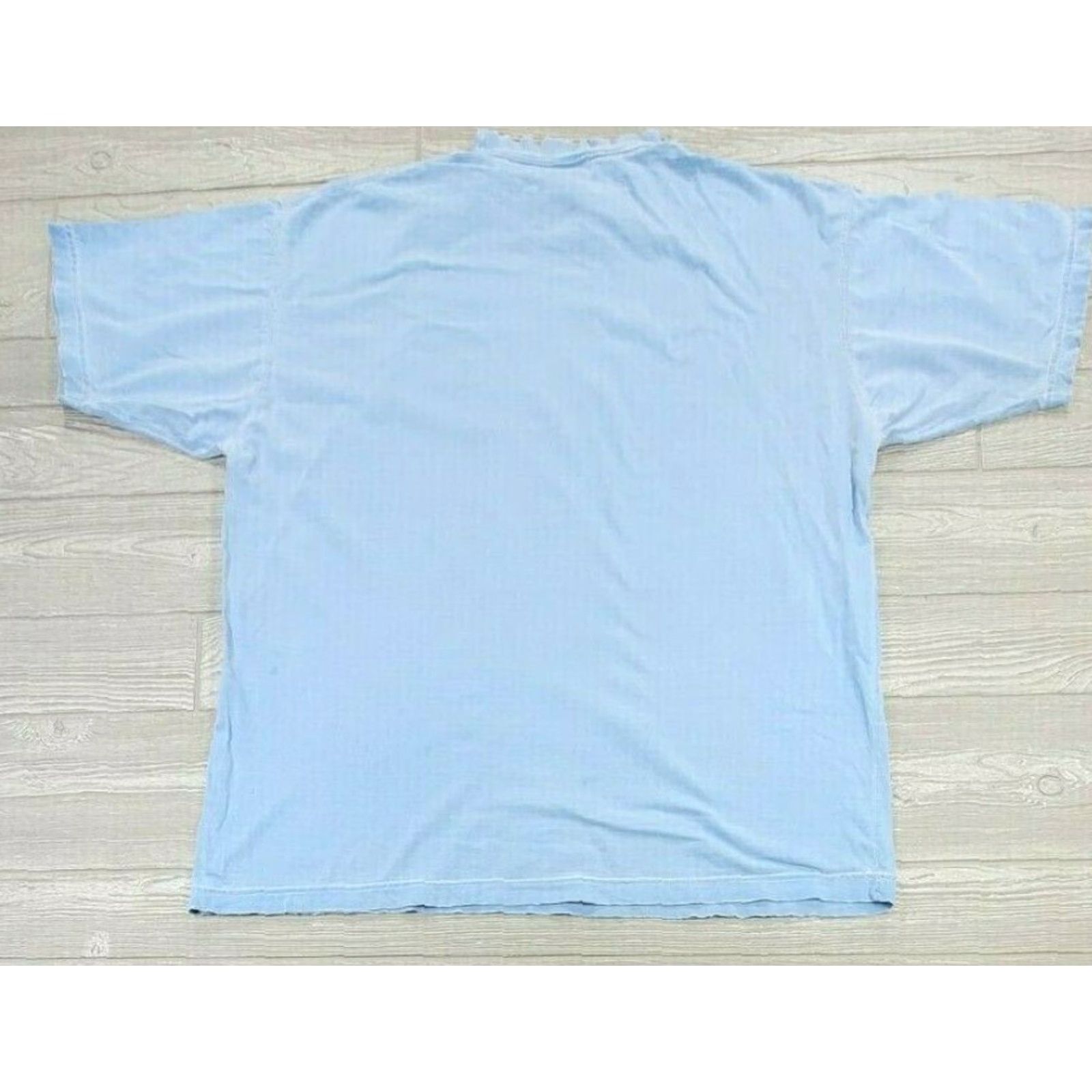Chaps VINTAGE Chaps Ralph Lauren T Shirt XL 90s Light Blue Distressed Logo Crew Neck Short Sleeve Men Size US XL / EU 56 / 4 - 6 Thumbnail