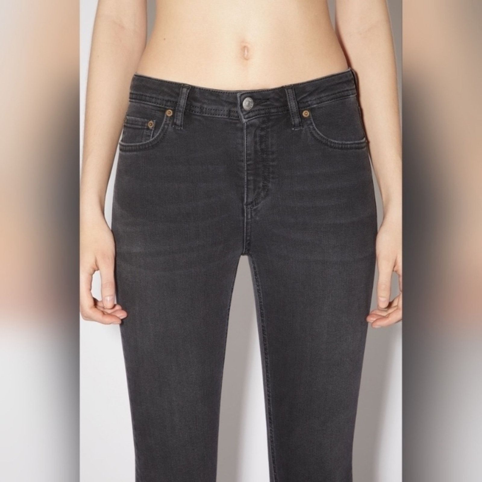 Acne Studios Acne Studios Stockholm $310 Climb Star Skinny Jeans Blk 28” Size 28" / US 6 / IT 42 - 6 Thumbnail