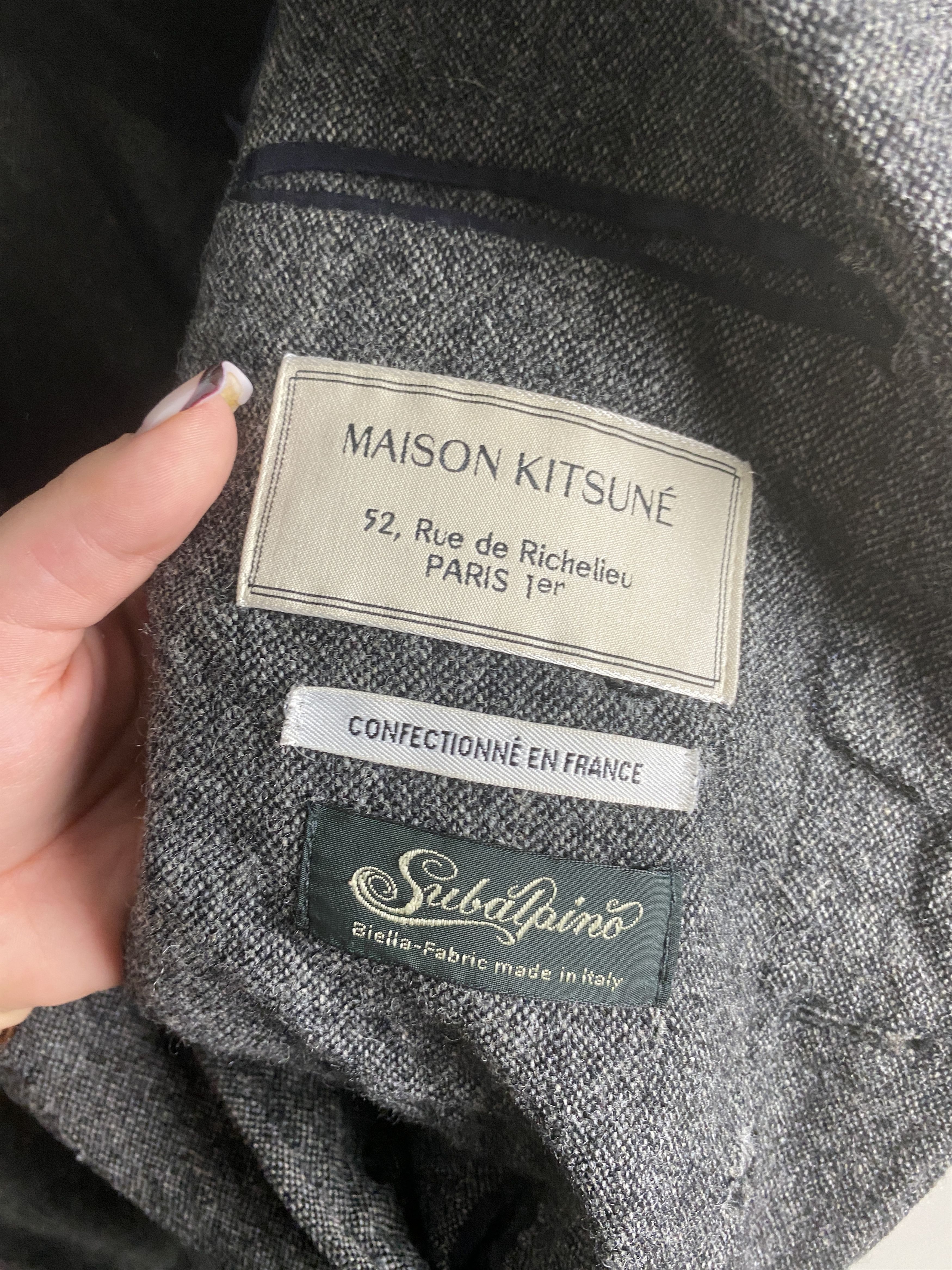 Maison Kitsune Maison Kitsune wool blazer jacket FW13 Size US M / EU 48-50 / 2 - 5 Thumbnail