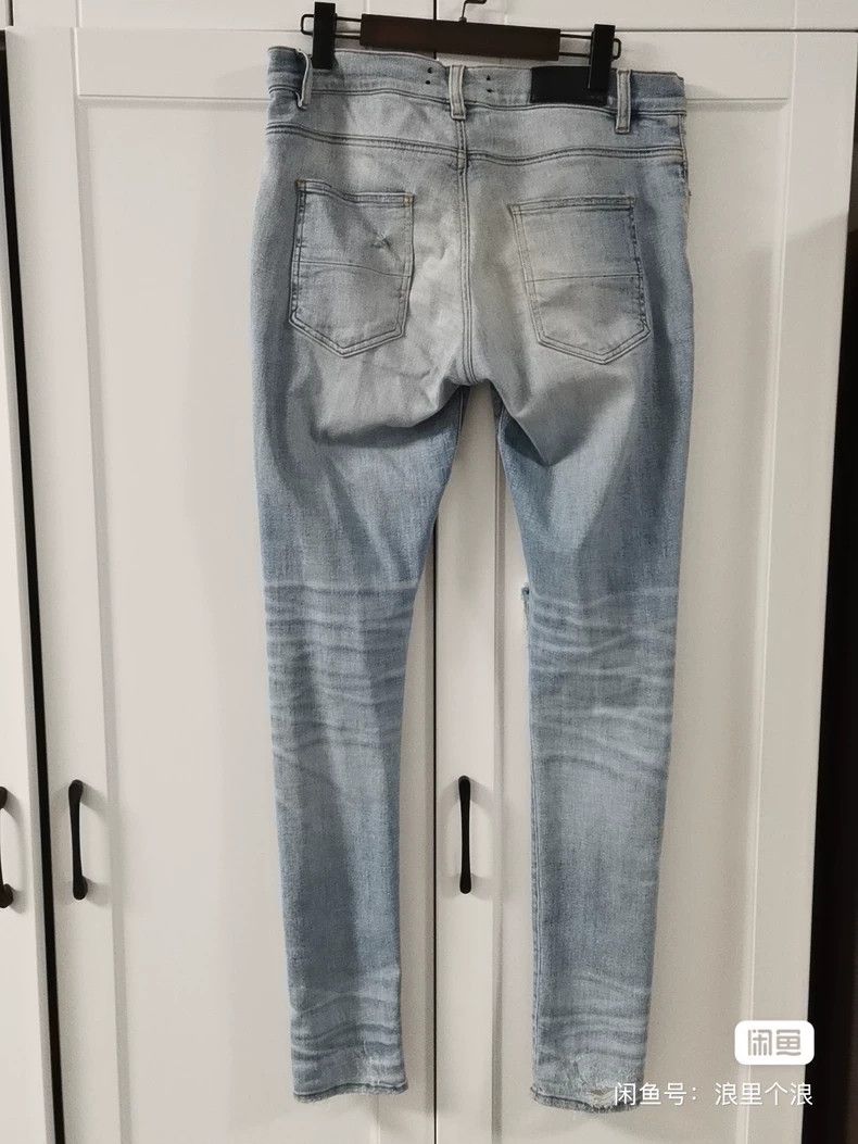 Amiri Amiri distressed denim jeans Size US 32 / EU 48 - 2 Thumbnail