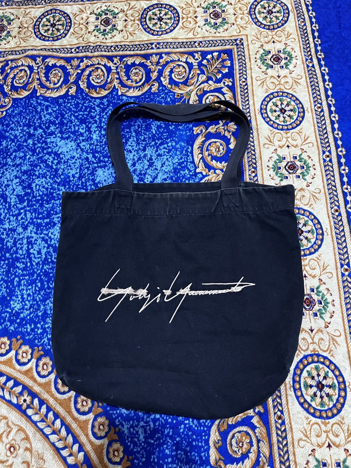 Yohji Yamamoto Black Yohji Yamamoto pour homme signatur tote bag Size ONE SIZE - 6 Thumbnail