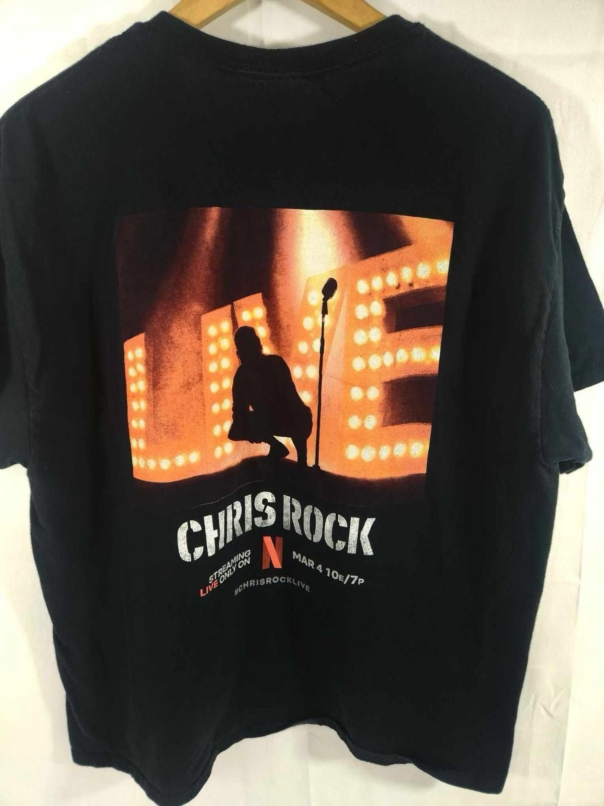 Gildan Chris Rock Selective Outrage Netflix Promo Comedy Will Smith Size US XL / EU 56 / 4 - 2 Thumbnail
