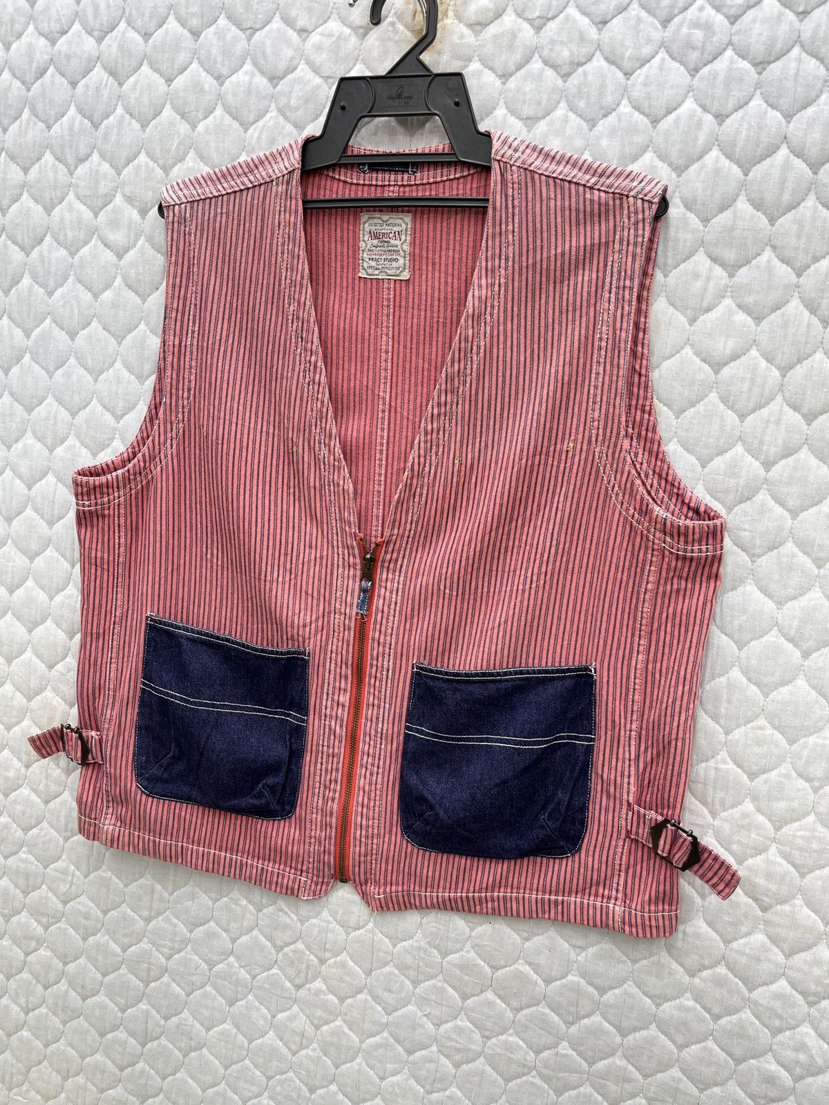 Japanese Brand 🔥🔥🔥ARCHIVE PRACT STUDIO ZIPPER VEST Size US M / EU 48-50 / 2 - 2 Thumbnail
