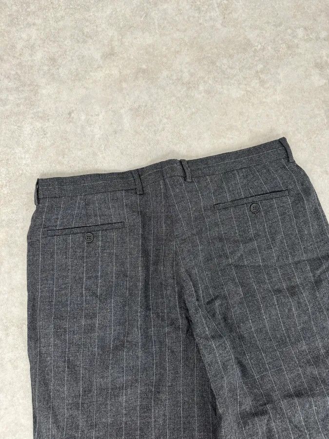 Emporio Armani AW2003 Emporio Armani Grey Wool Striped Classy Pants Size US 34 / EU 50 - 7 Thumbnail
