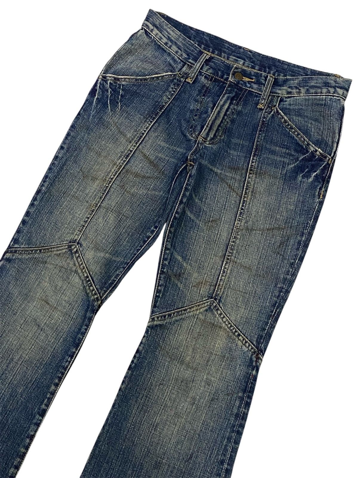 Tornado Mart 💃Tornado Mart Mud Wash Backlace Flared Jeans Size US 30 / EU 46 - 7 Thumbnail