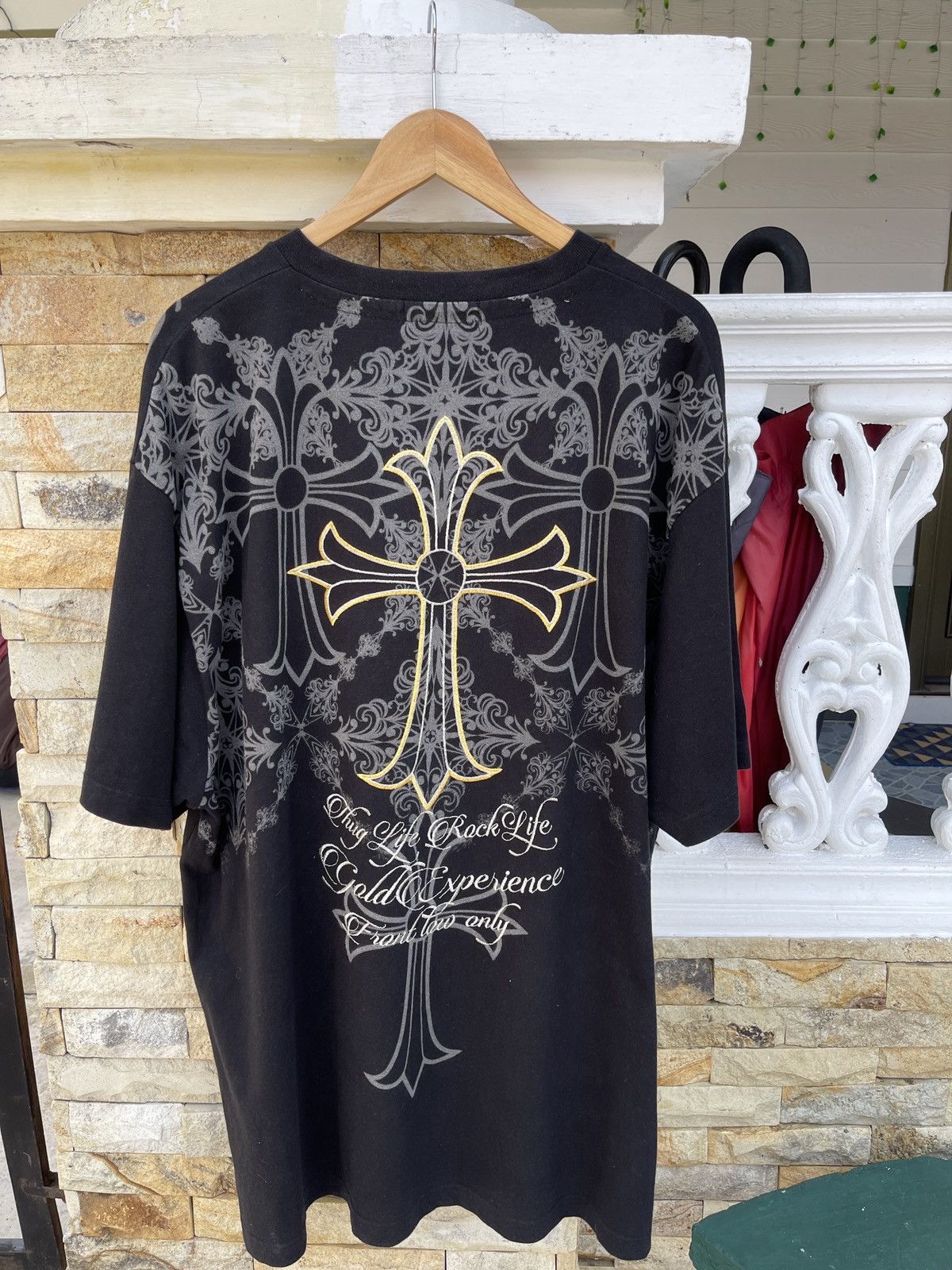 The Unbranded Brand Last Drop🔥Broklyn Heights Like Design CHROME HEART T Shirt Size US XXL / EU 58 / 5 - 1 Thumbnail