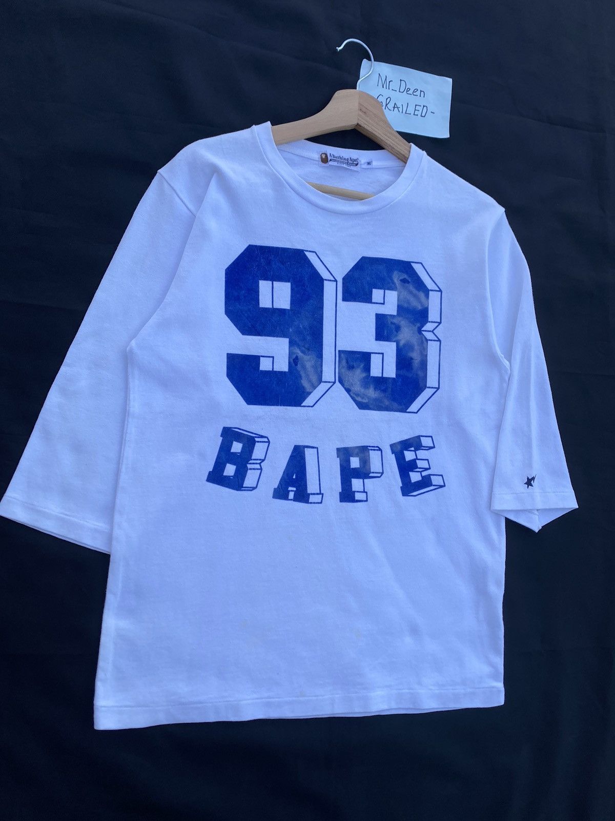 Bape BAPE 93 3/4 Sleeve Tee Size US M / EU 48-50 / 2 - 2 Thumbnail