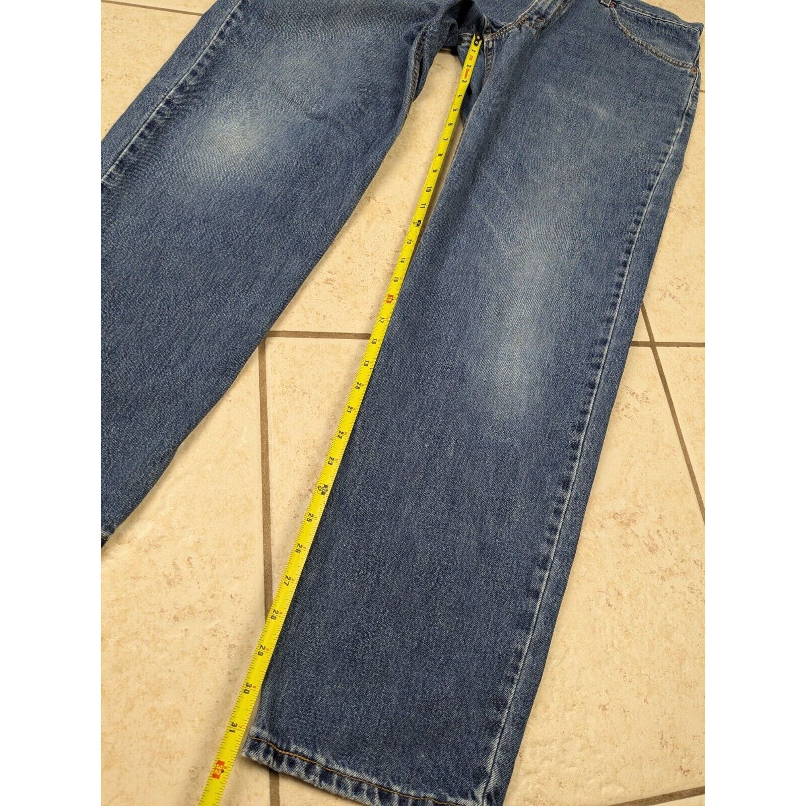 Levi's Vtg 90's Levis Jeans 550 34x32 Relaxed Fit USA Blue Denim Size US 34 / EU 50 - 9 Thumbnail
