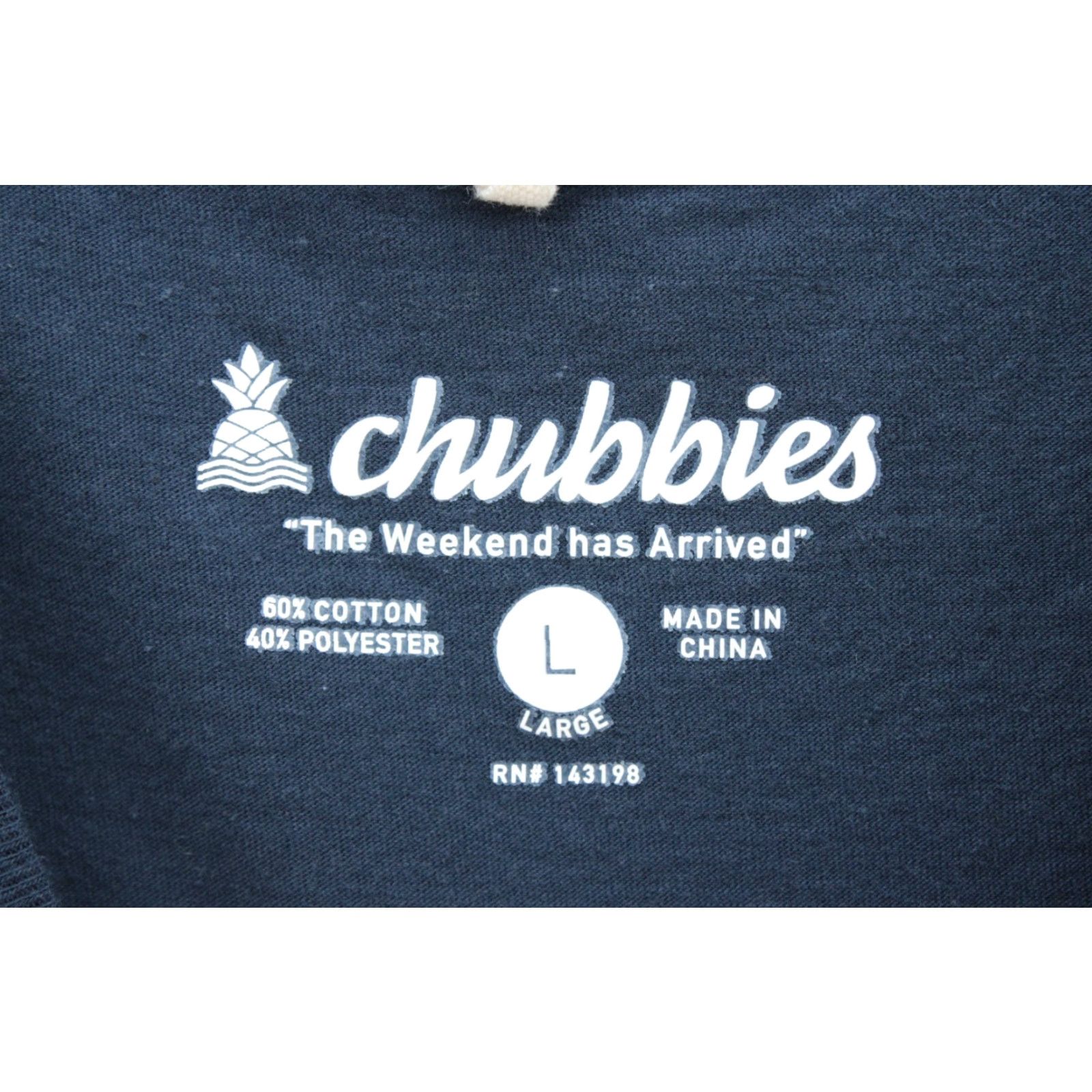 Chubbies Chubbies Mens Wake Up The Weekend Has Arrived Short Sleeve T-Shirt L Blue Crew Neck Cotton Polyester Size US L / EU 52-54 / 3 - 5 Thumbnail