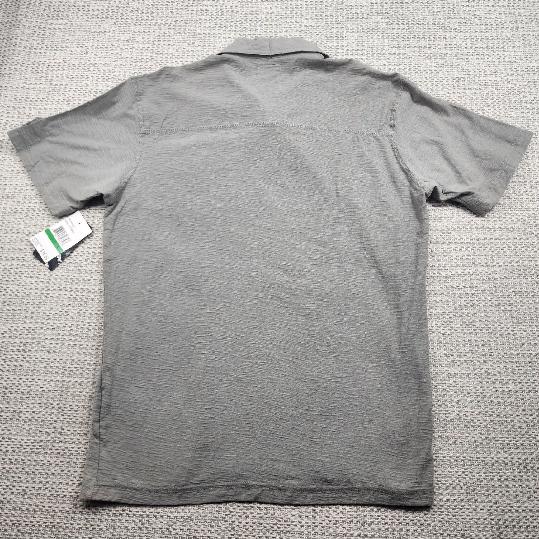 Vintage Modern Culture Polo Shirt Mens L Gray Concrete Wash Pocket Button Casual New Size US L / EU 52-54 / 3 - 7 Thumbnail