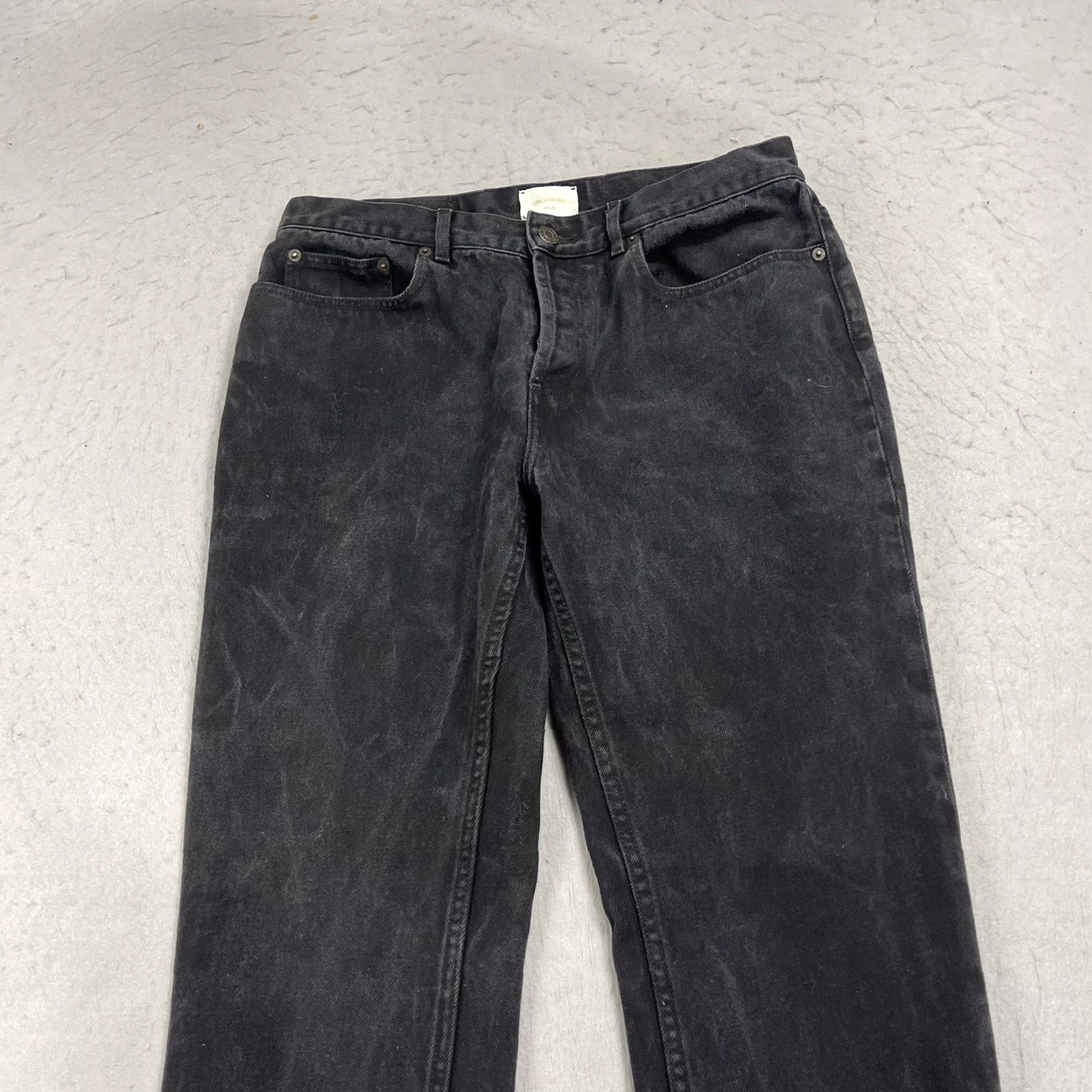 Aime Leon Dore Aime Leon Dore Jeans Slim Denim Black 32x30 Button Fly Made Italy Cotton Mens Slim Straight Everyday Casual Size US 32 / EU 48 - 2 Thumbnail