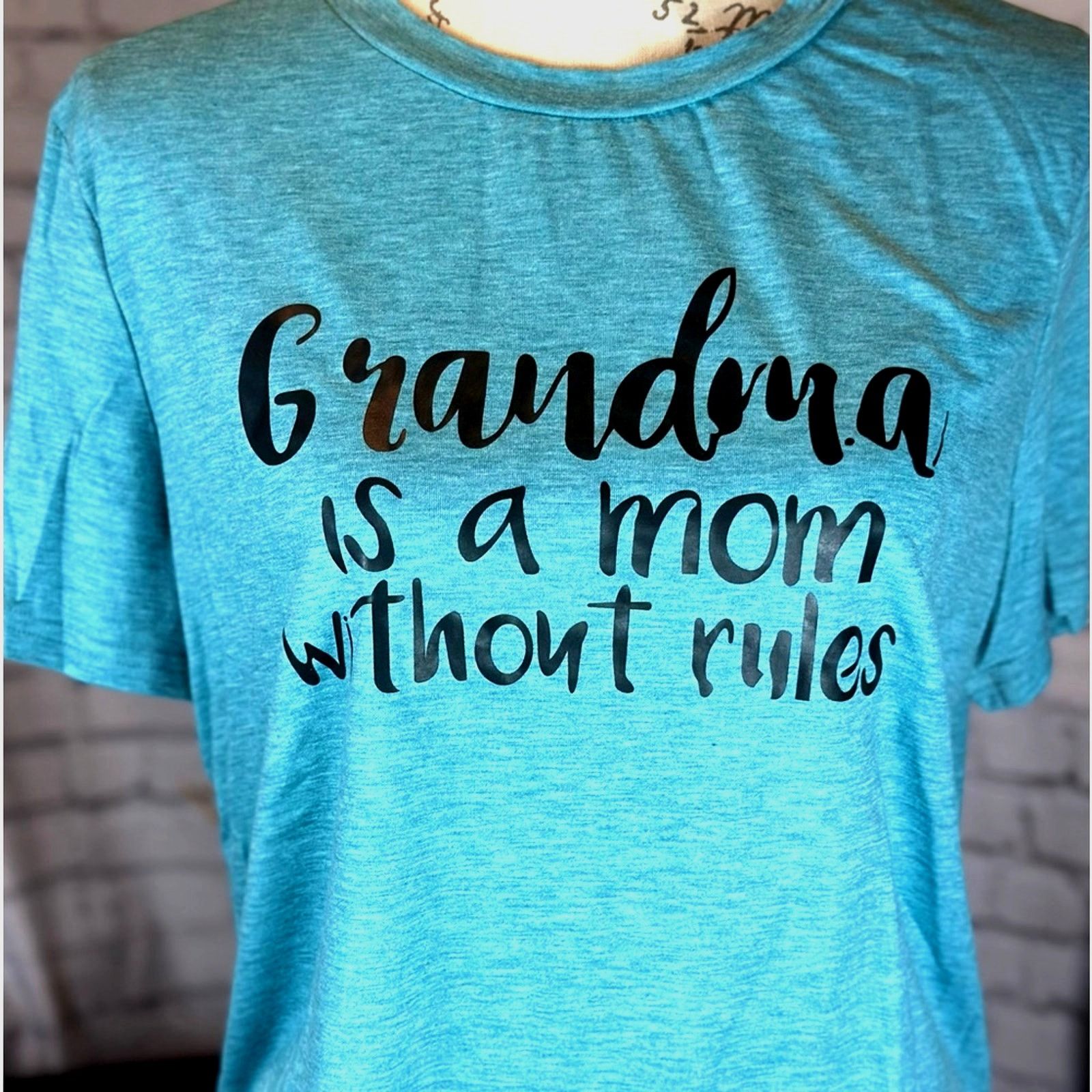 Other "Grandma is a Mom Without Rules" Graphic Tee Blue XL(12) Size XL / US 12-14 / IT 48-50 - 4 Thumbnail
