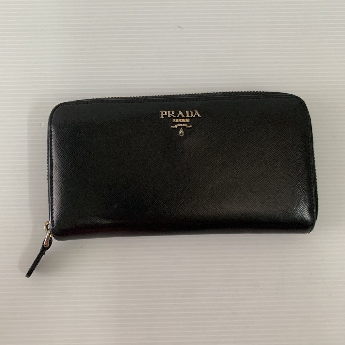 Prada Prada Black Leather Wallet Size ONE SIZE - 2 Thumbnail