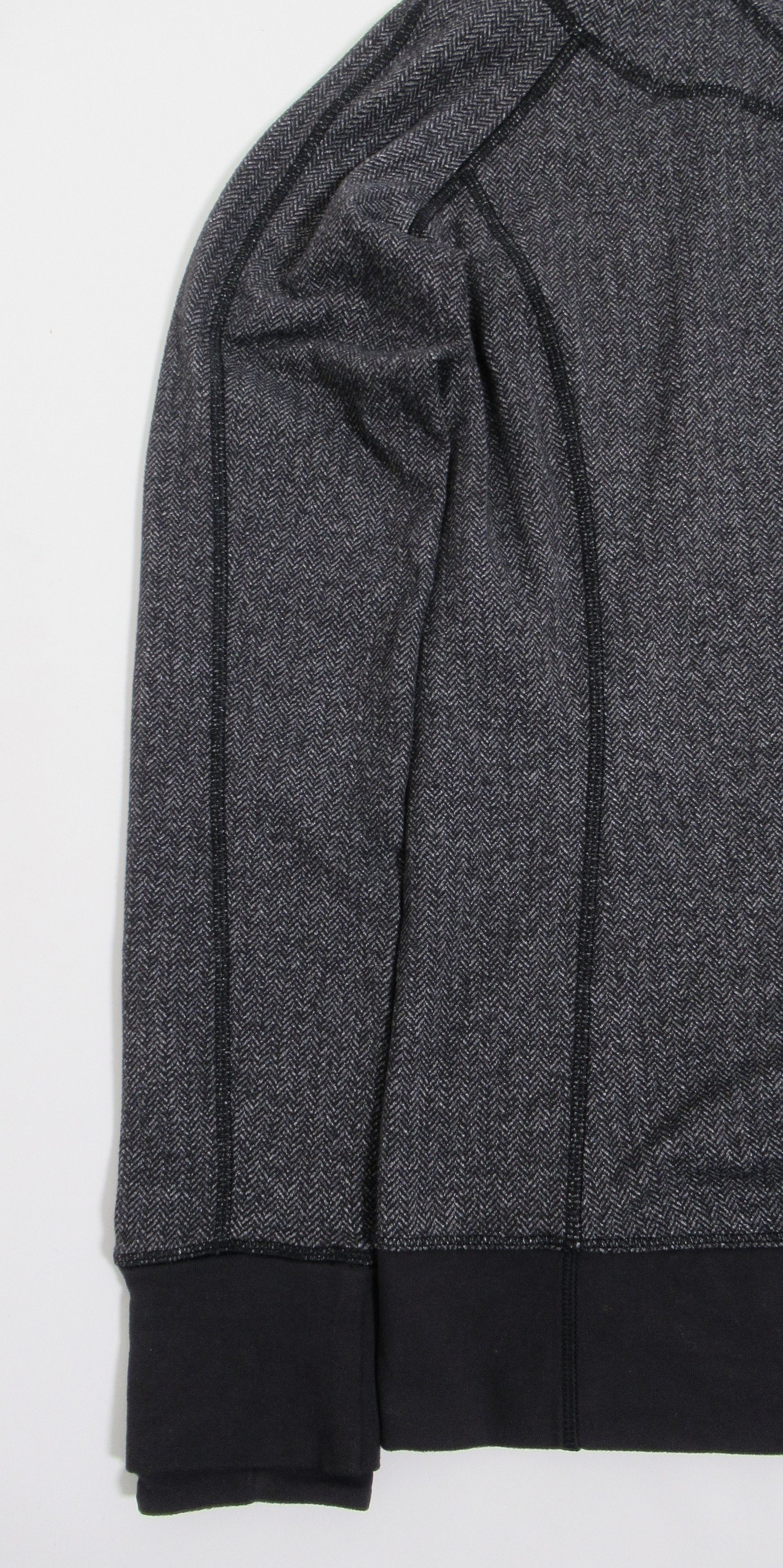 Lululemon Lululemon Think Fast Hoodie Heathered Herringbone Black Size M / US 6-8 / IT 42-44 - 4 Thumbnail